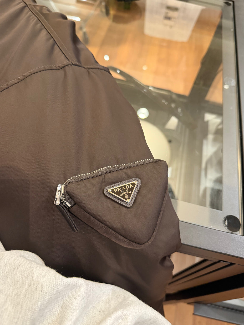 Prada by Raf Simmons Bomber Jacket - Brown