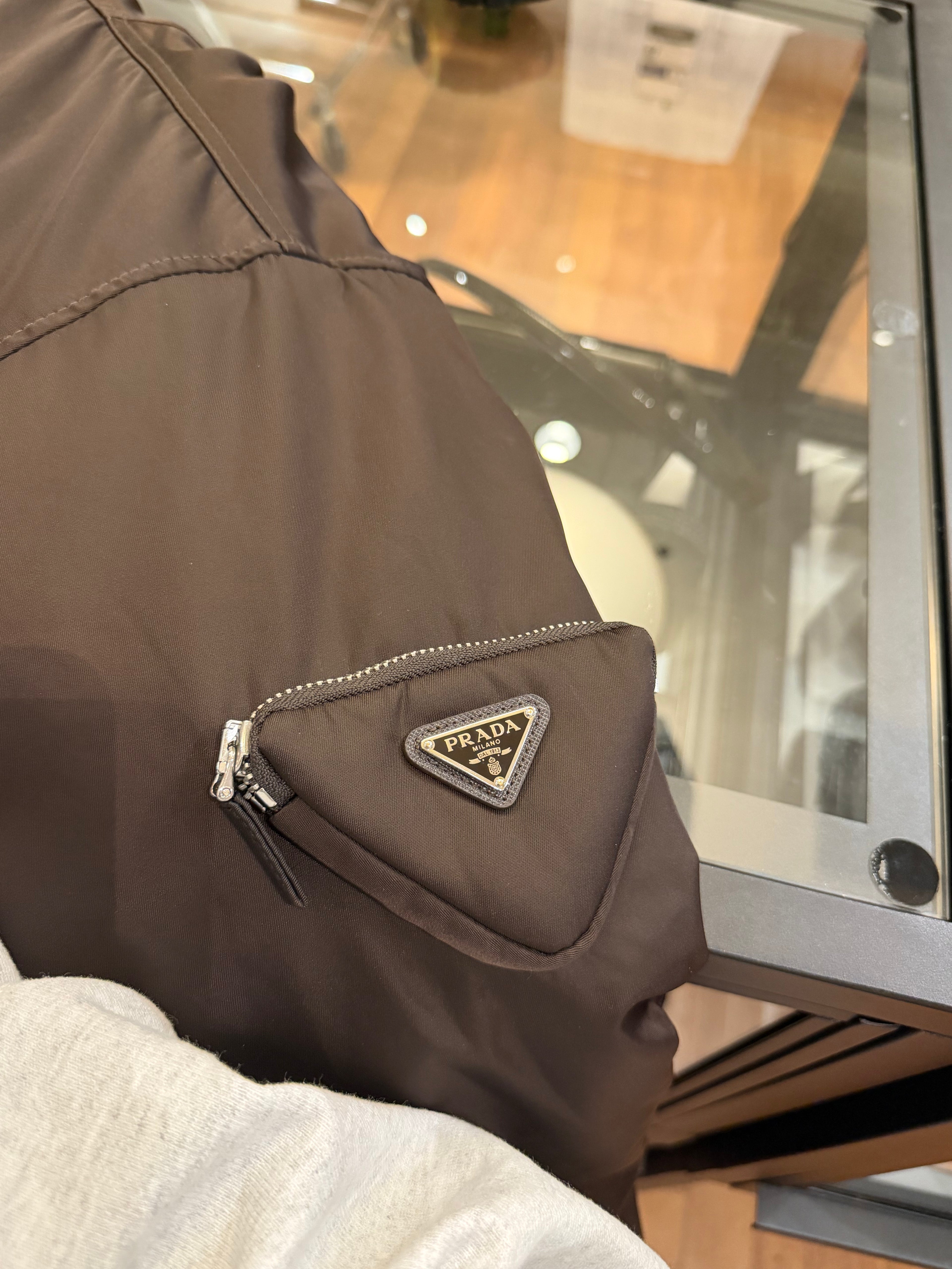 Prada by Raf Simmons Bomber Jacket - Brown