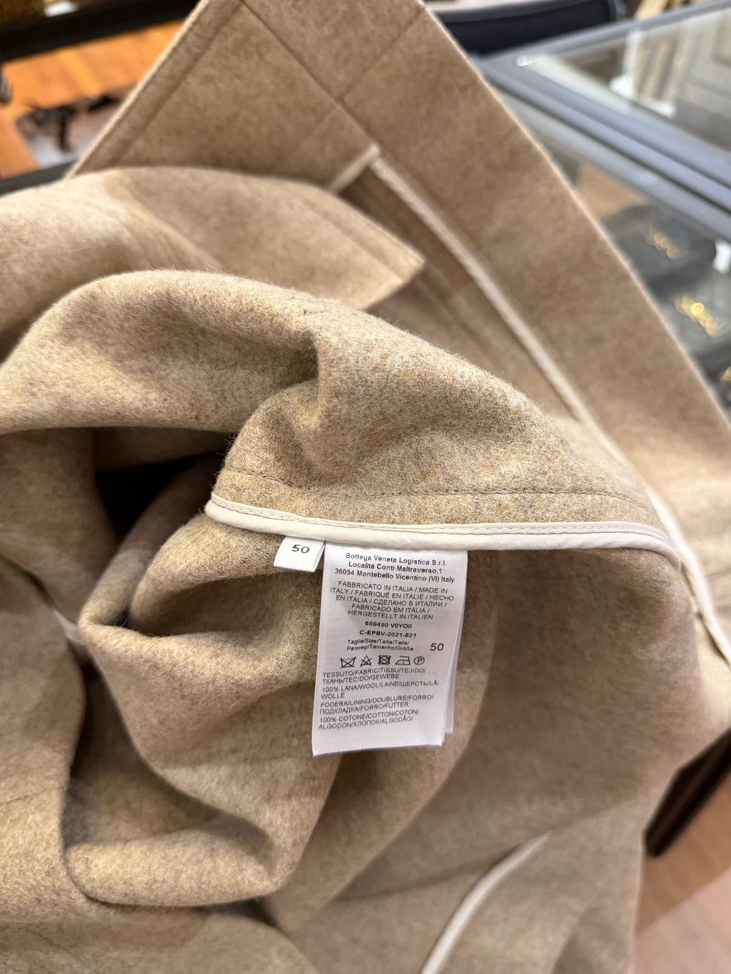 Bottega Veneta Wool Utility
Peacoat - Beige