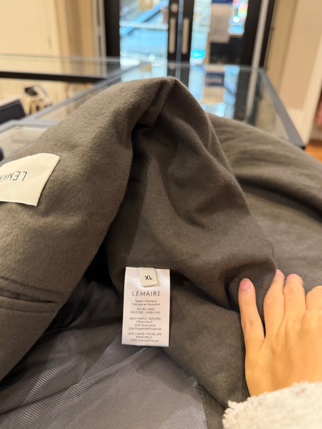 Lemaire Wool Trench Coat