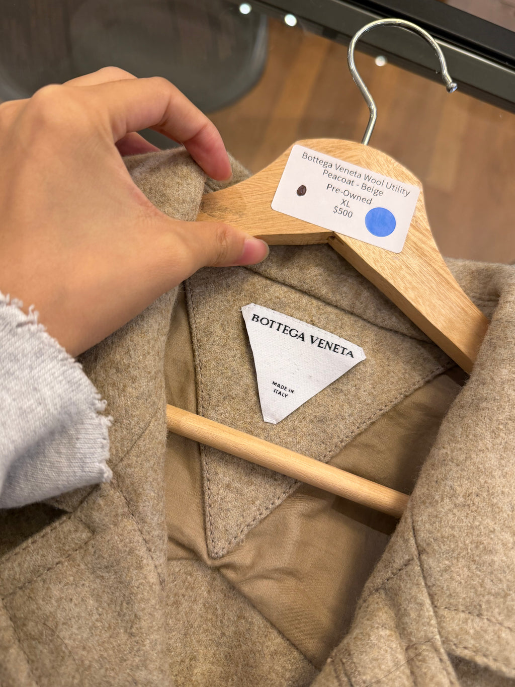 Bottega Veneta Wool Utility
Peacoat - Beige