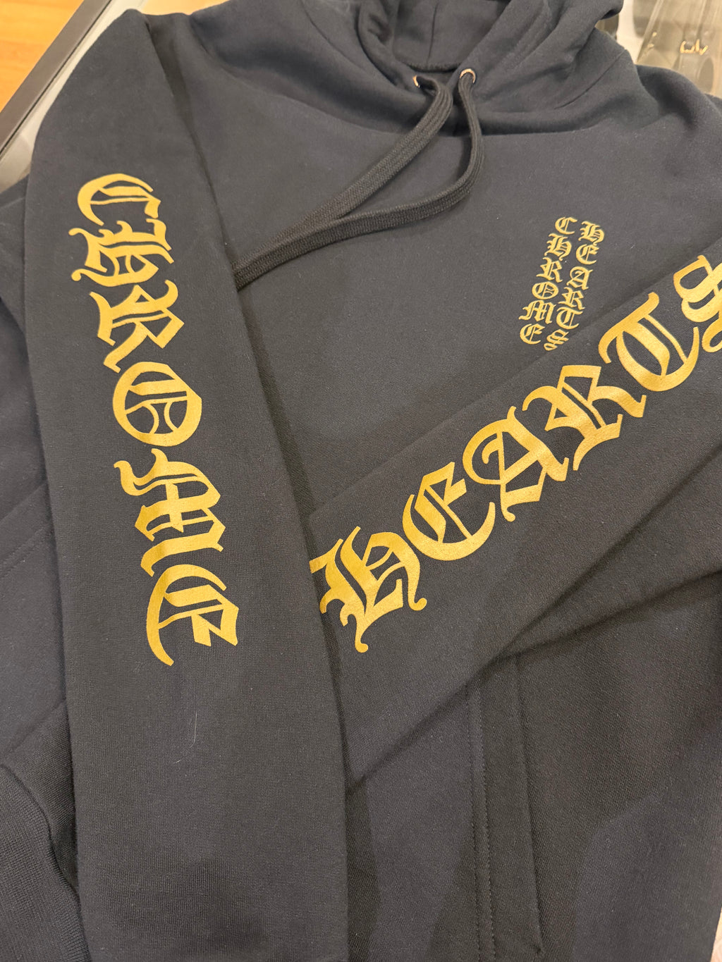 Chrome Hearts Vertical Logo Hoodie - Black/Olive