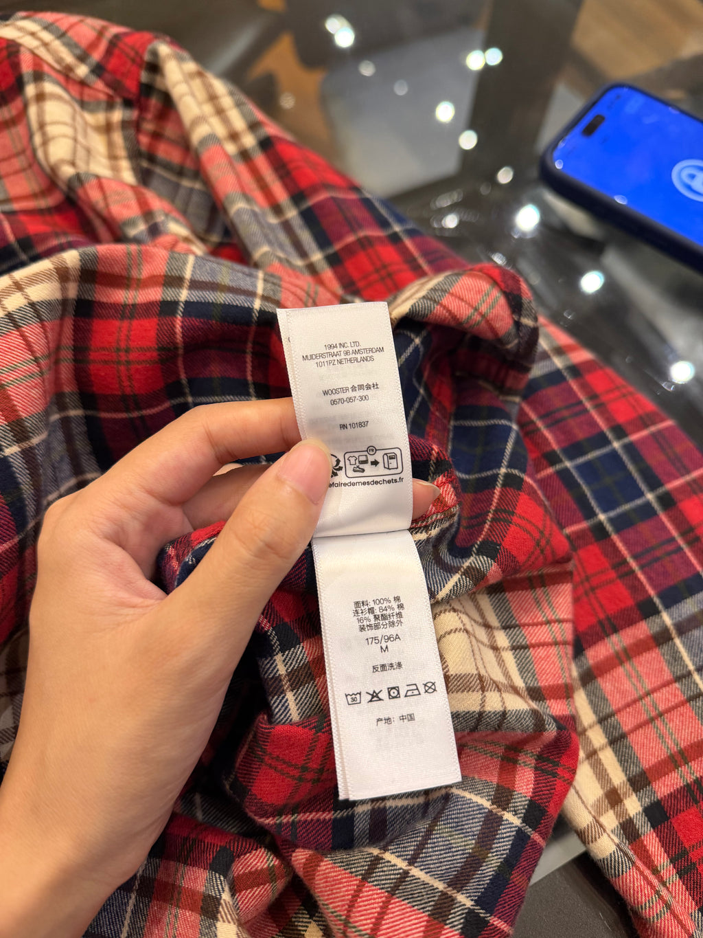 Supreme Applique Logo
Hooded Flannel Shirt - Red