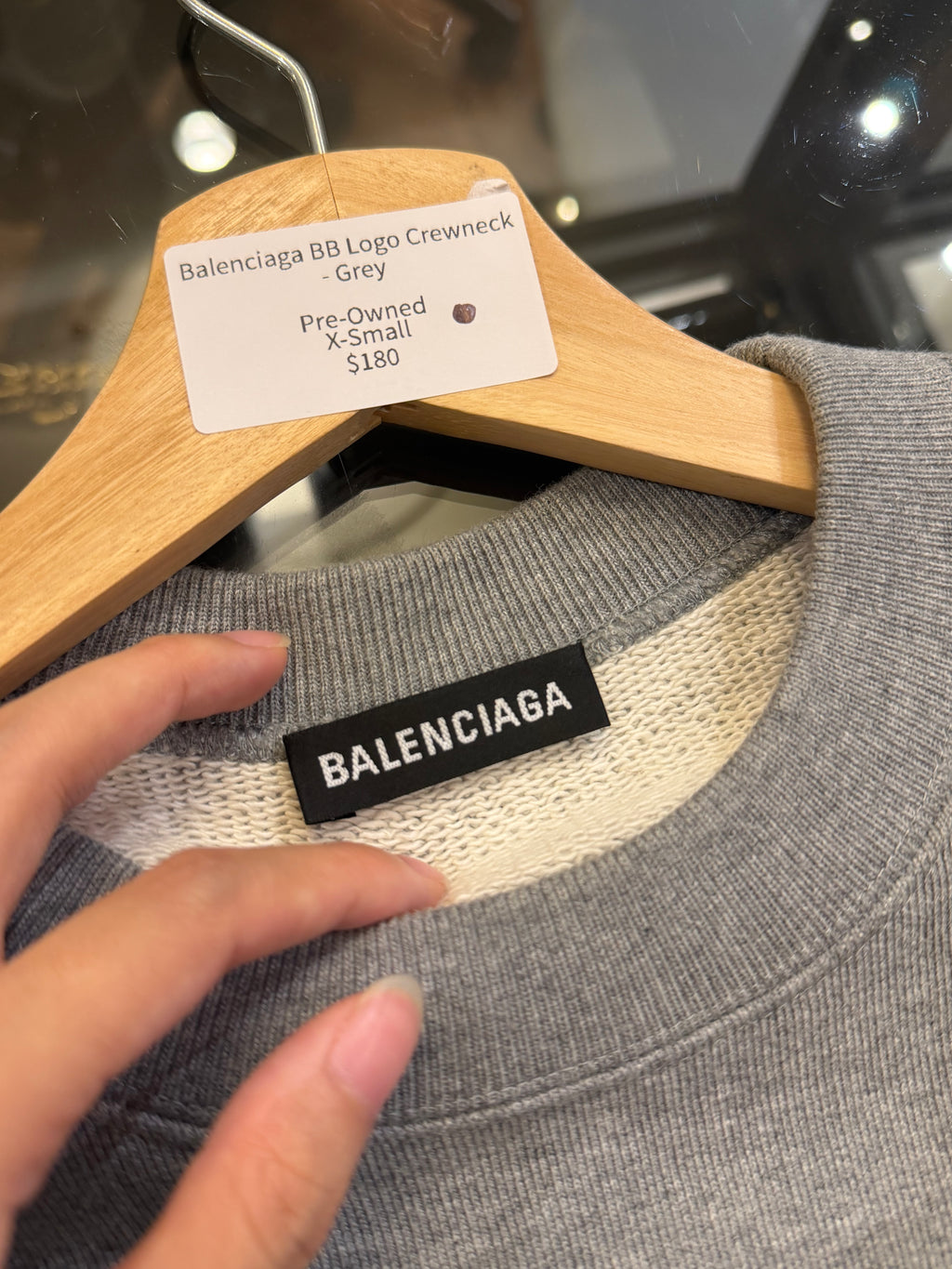 Balenciaga BB Logo Crewneck
- Grey
