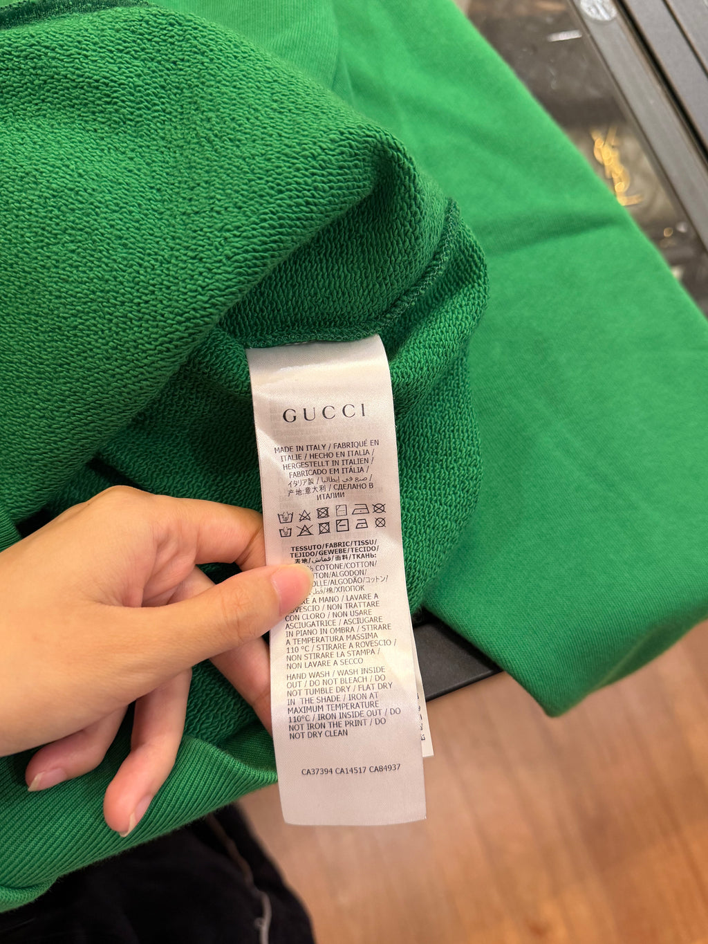 Gucci Logo Printed Crewneck
- Green