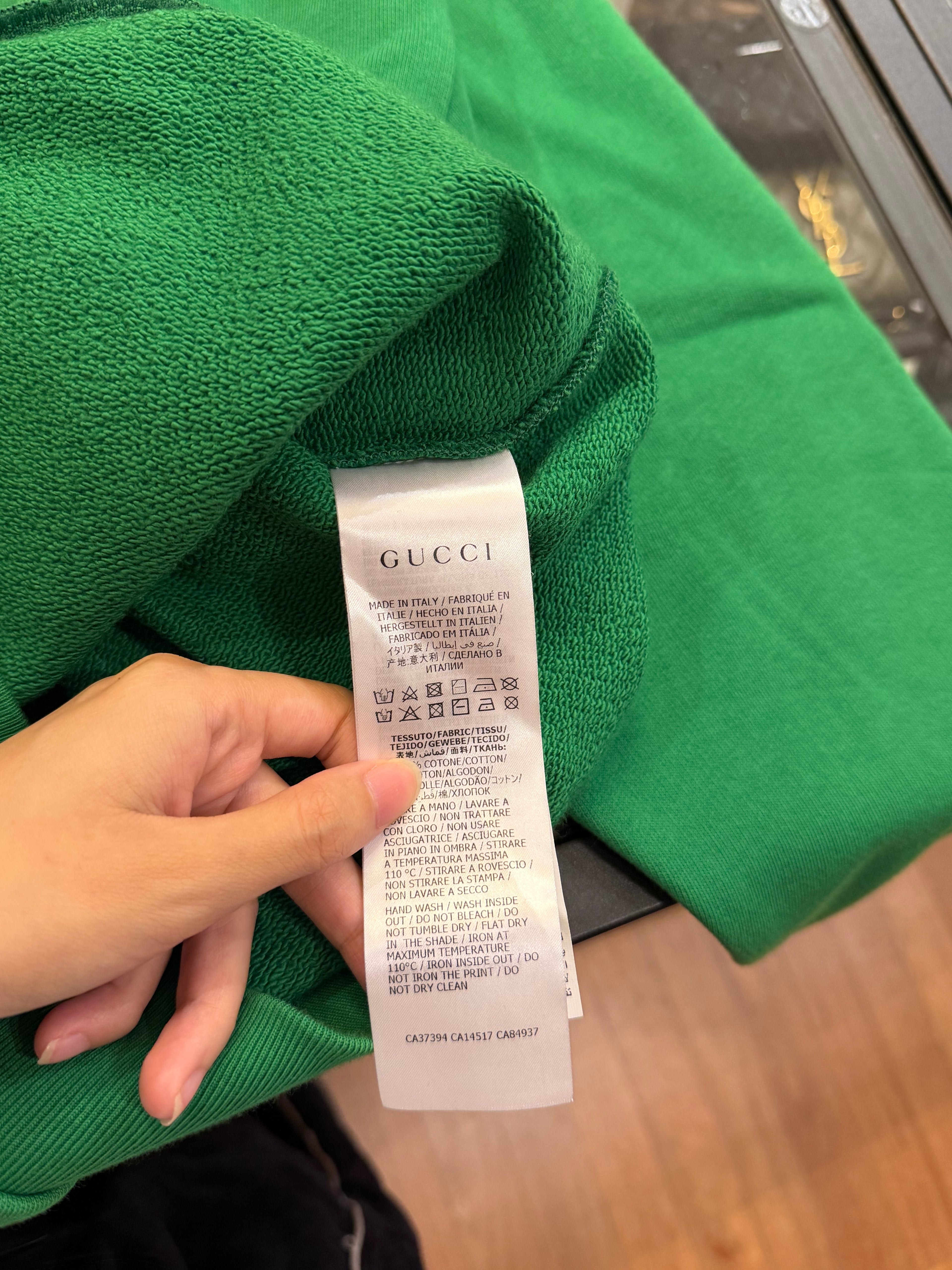 Gucci Logo Printed Crewneck
- Green