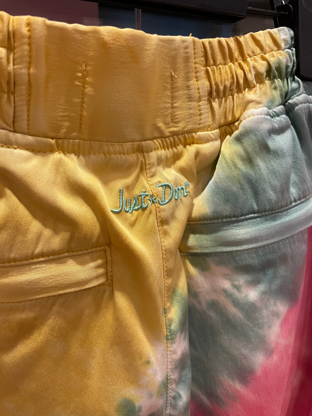 Just Don Tie-Dye Basketball Shorts – Size Small
