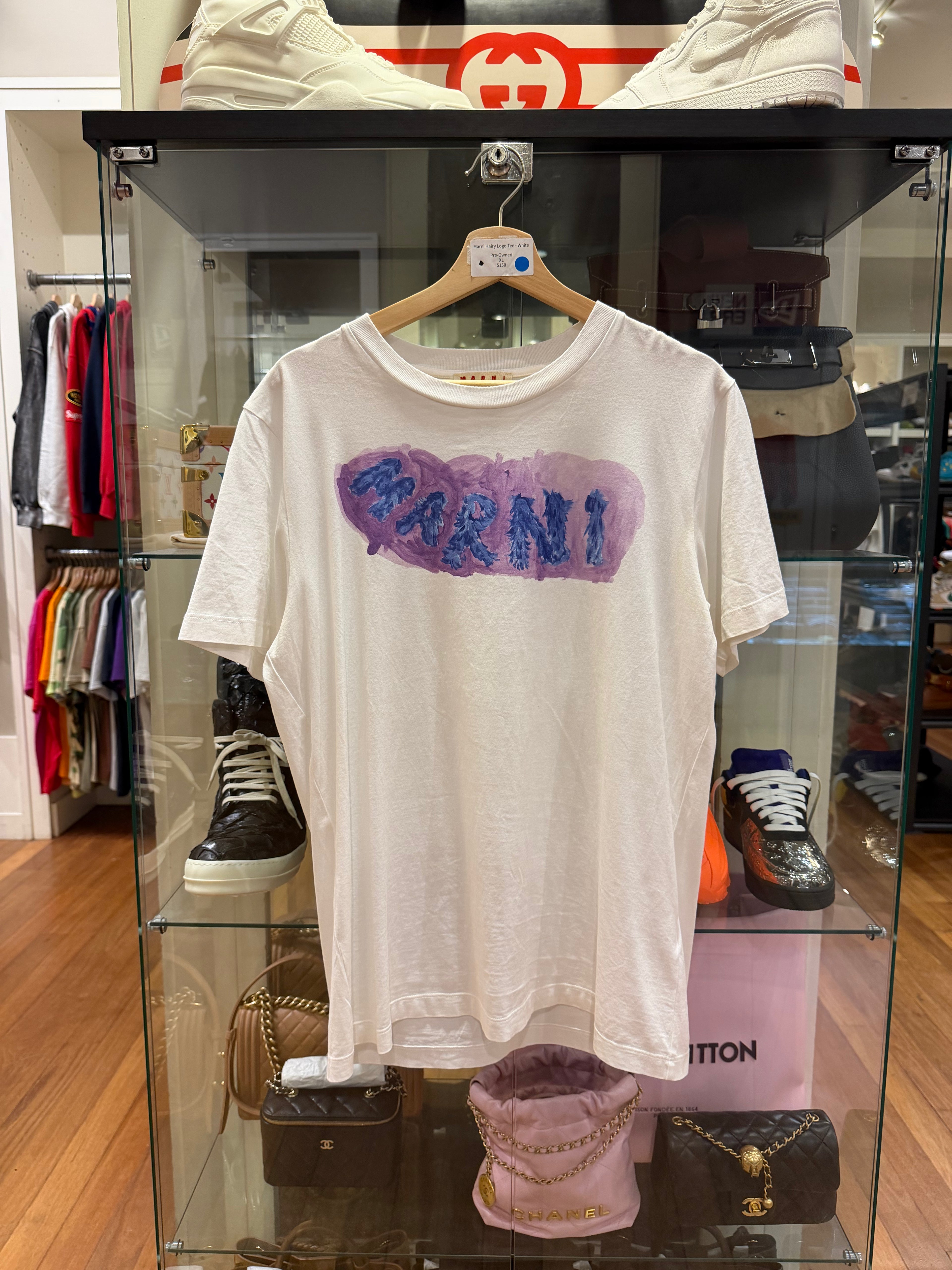 Marni Hairy Logo Tee