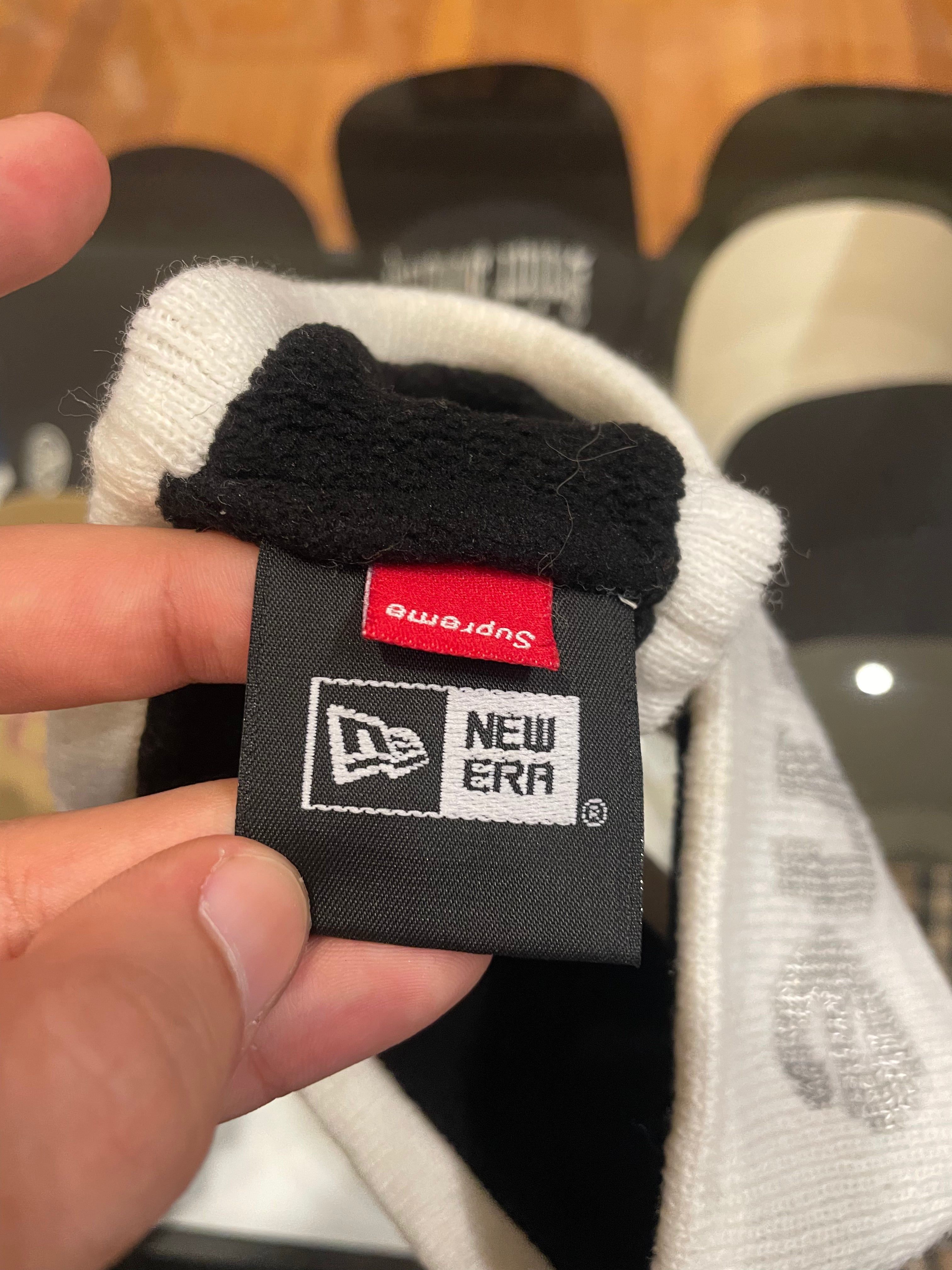 Supreme x New Era FW16 Reflective Logo Headband - White