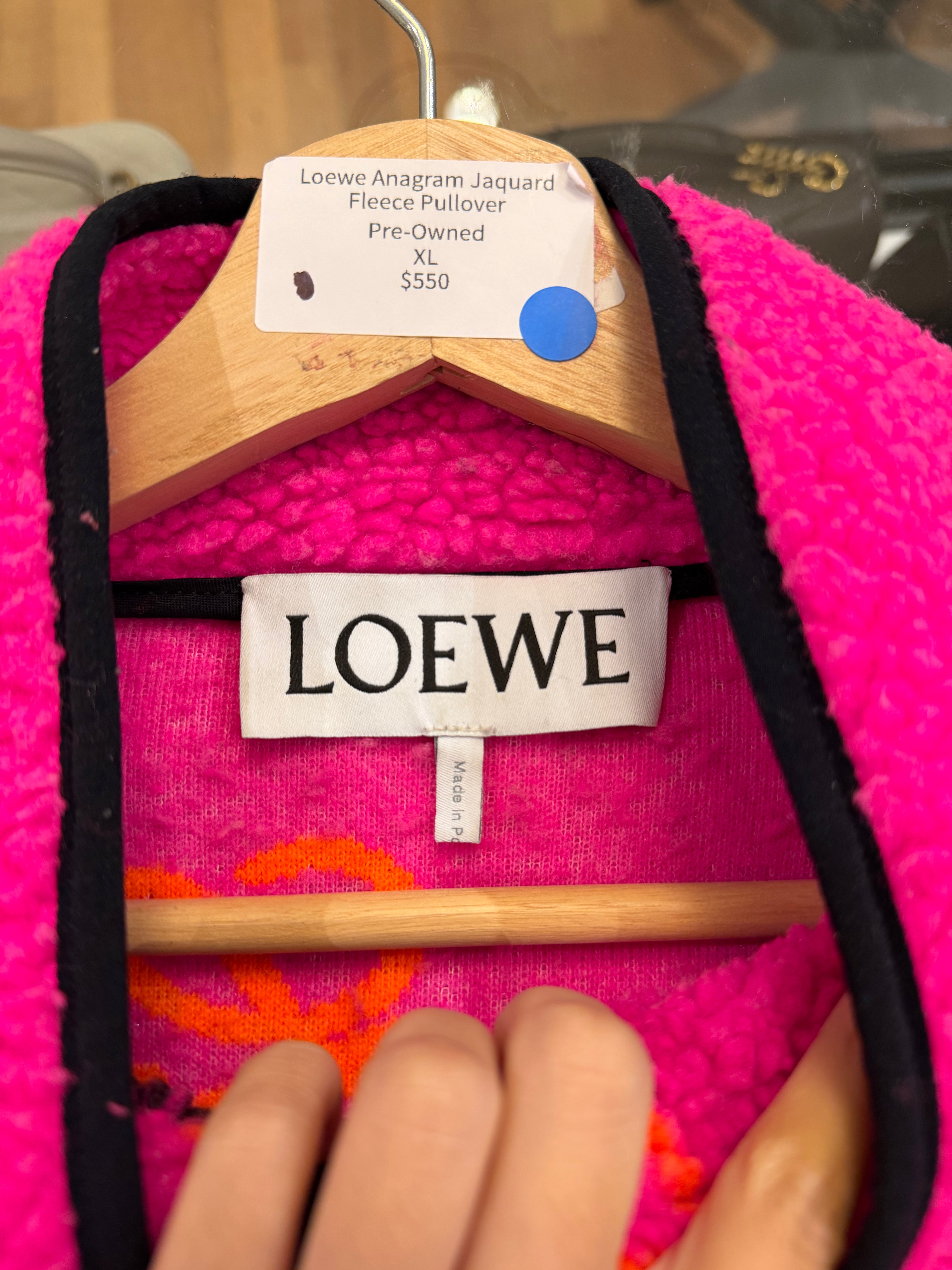 Loewe Anagram Jaquard Fleece Pullover
