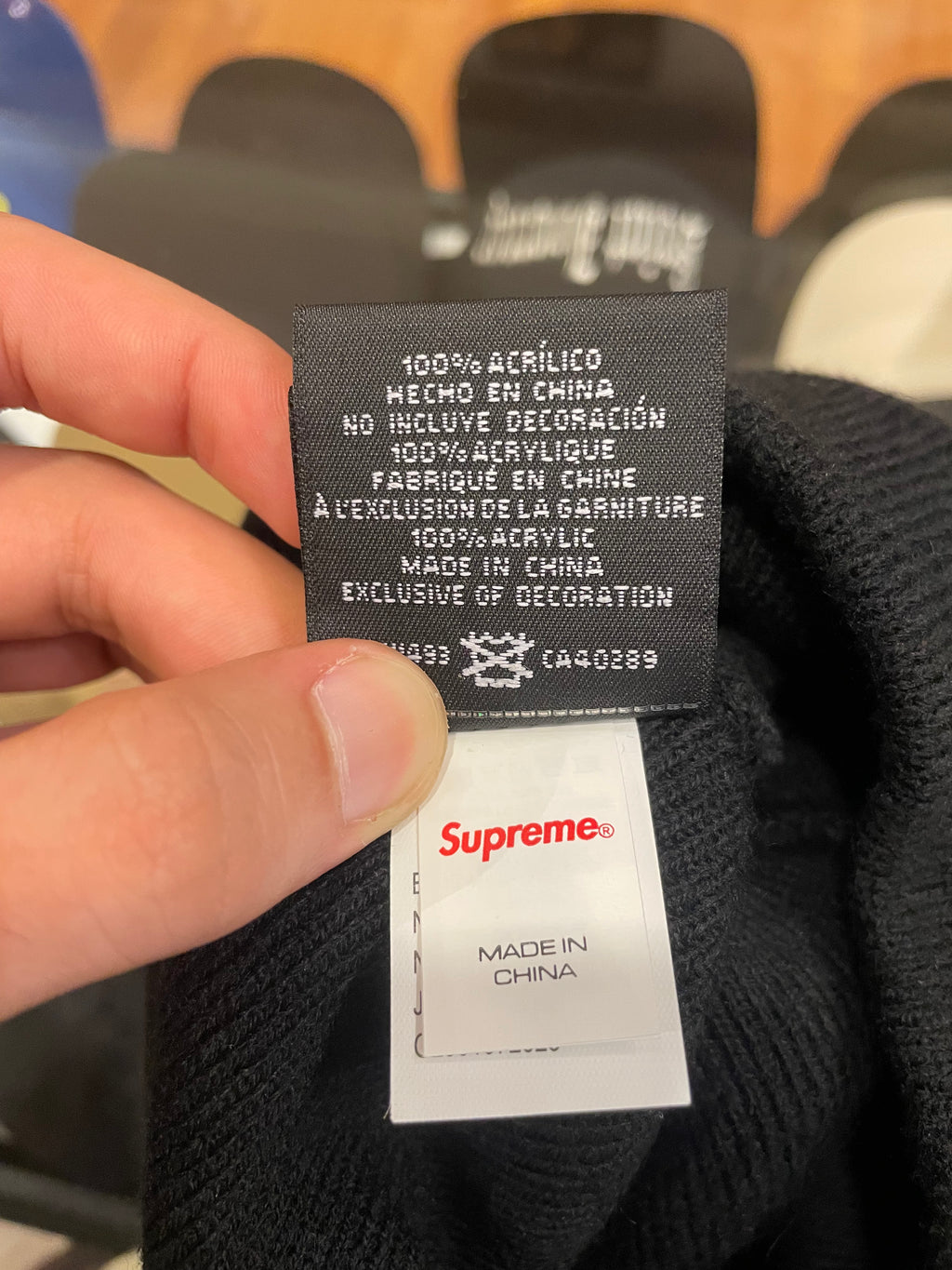Supreme x New Era SS23 S Logo Beanie - Black