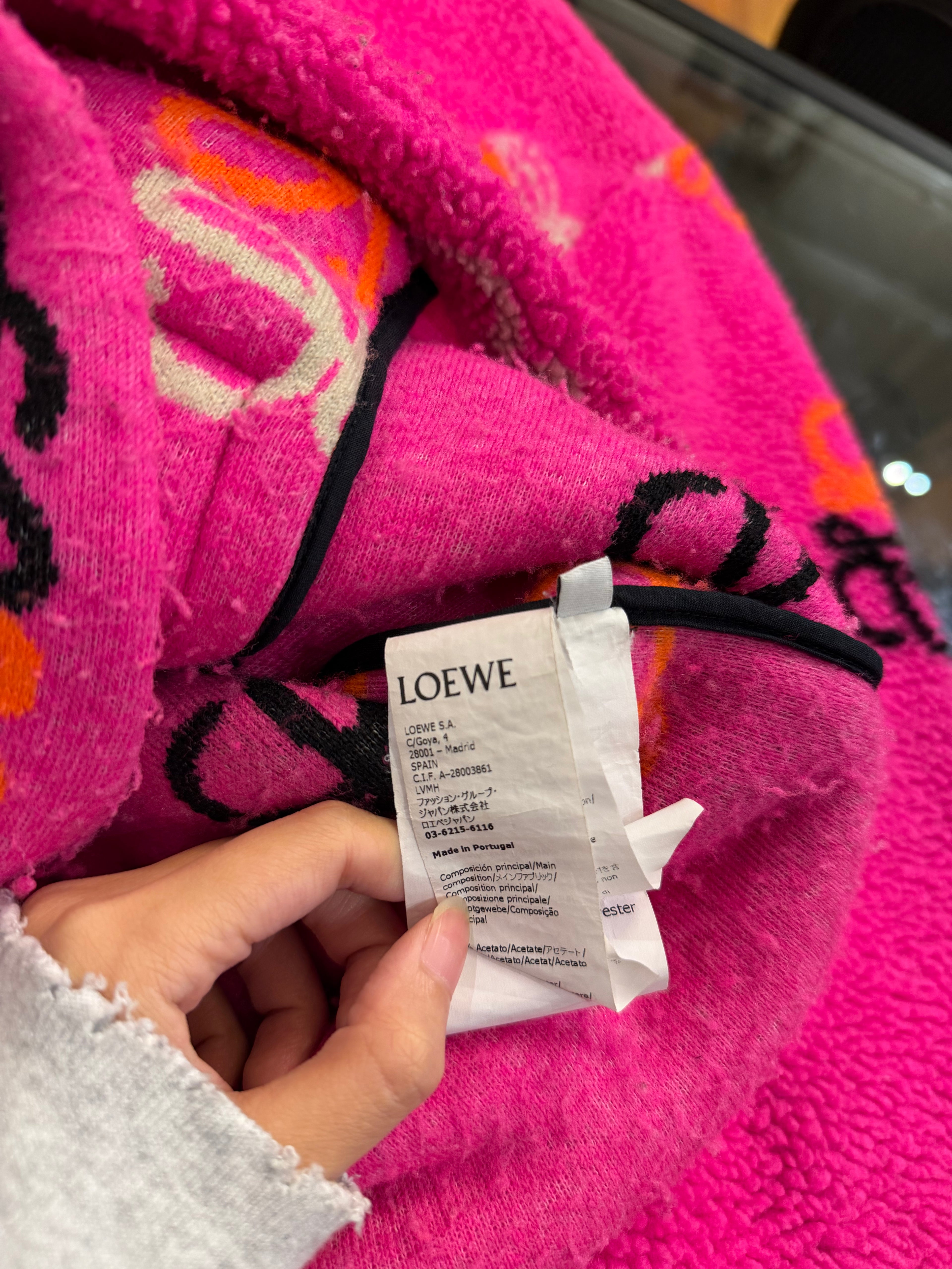 Loewe Anagram Jaquard Fleece Pullover