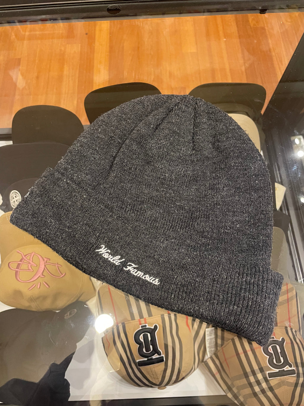 Supreme x New Era FW21 Box Logo Beanie - Charcoal