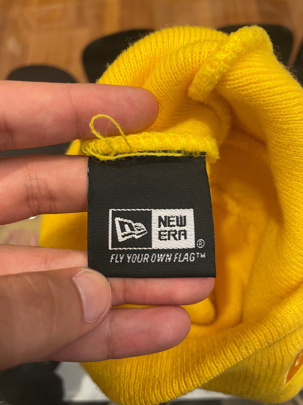 Supreme x New Era FW20 Box Logo Beanie - Yellow/Yellow