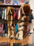 Roberto Cavalli FW06 Genuine Fox Fur Buckle Boot