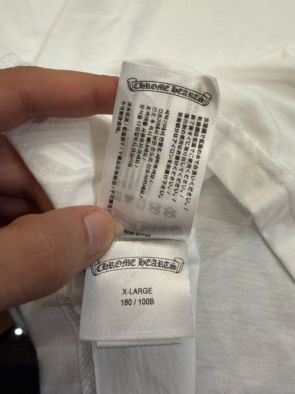 Chrome Hearts USA Scroll Logo LS Shirt