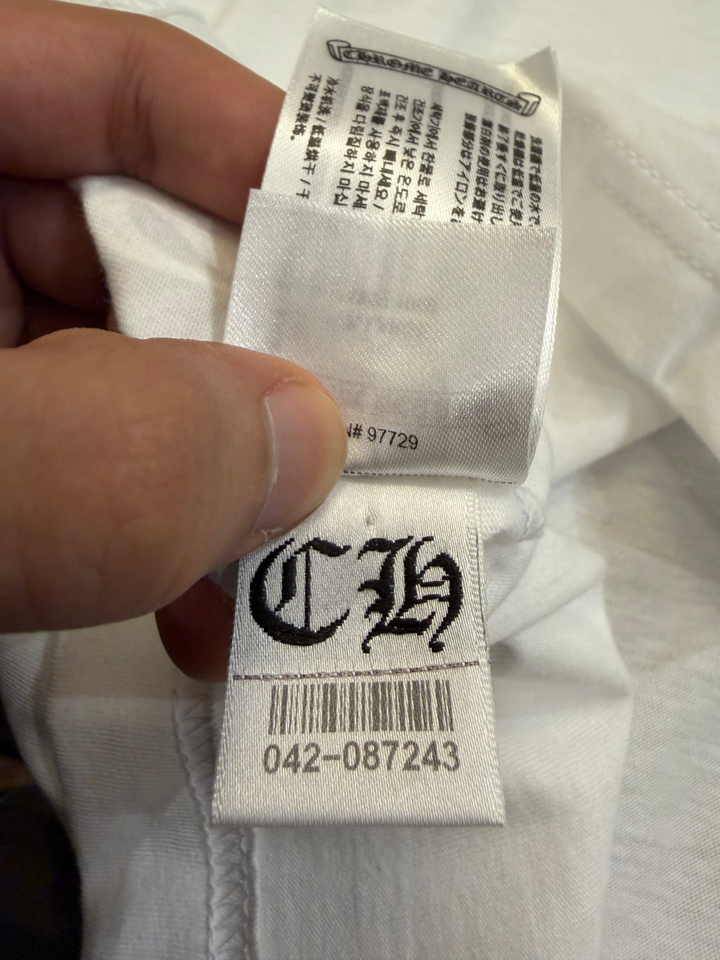 Chrome Hearts USA Scroll Logo LS Shirt
