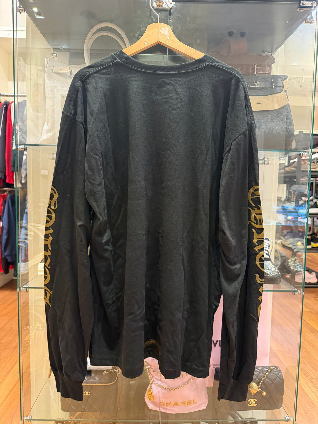 Chrome Hearts Neck Logo Pocket LS Shirt - Black/Olive