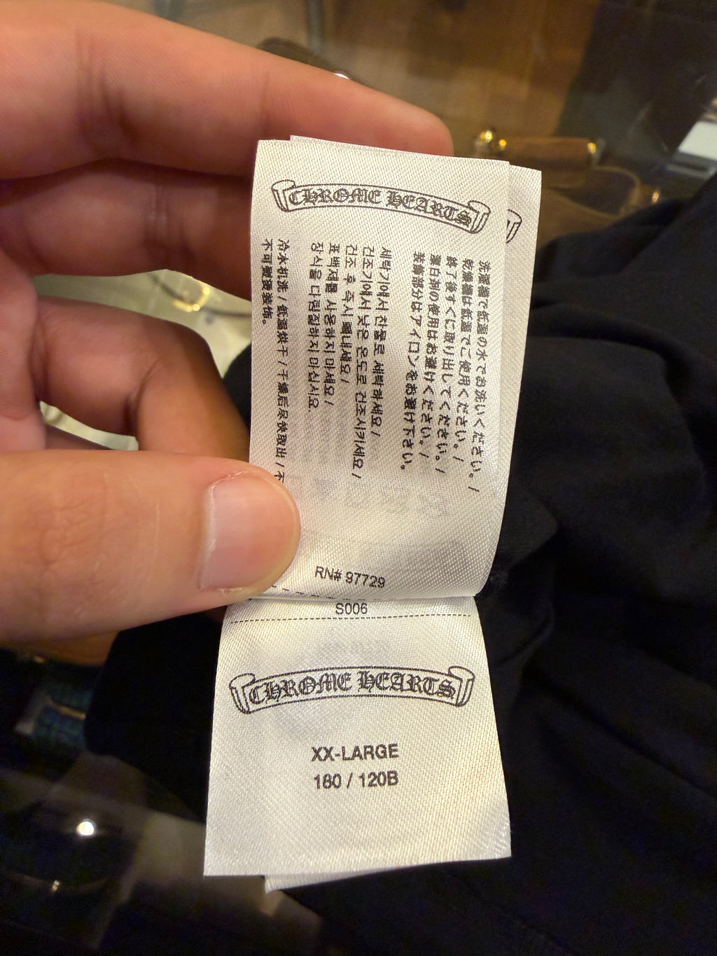 Chrome Hearts Neck Logo Pocket LS Shirt - Black/Olive