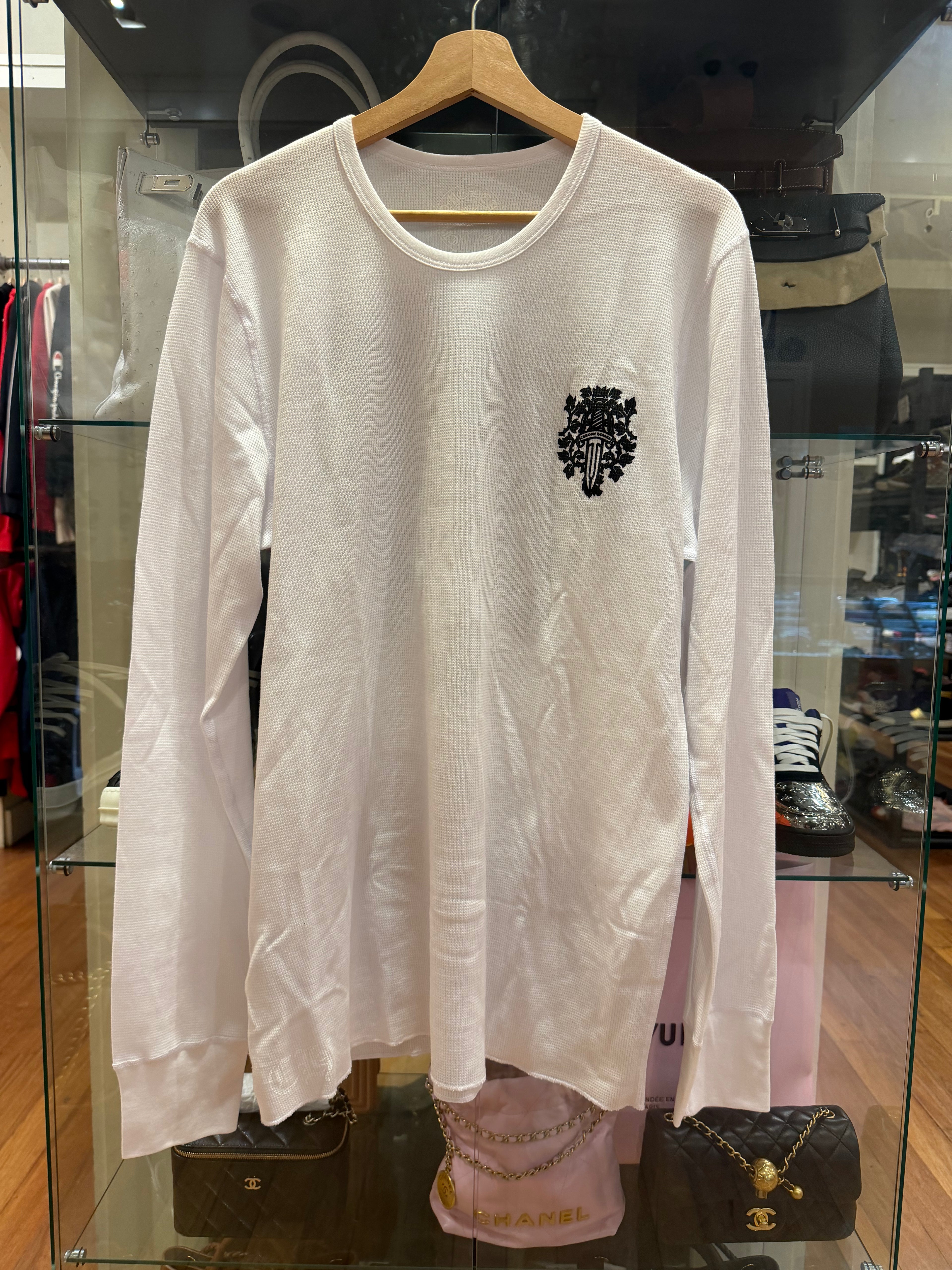 Chrome Hearts Vine Dagger Waffle Thermal LS Shirt