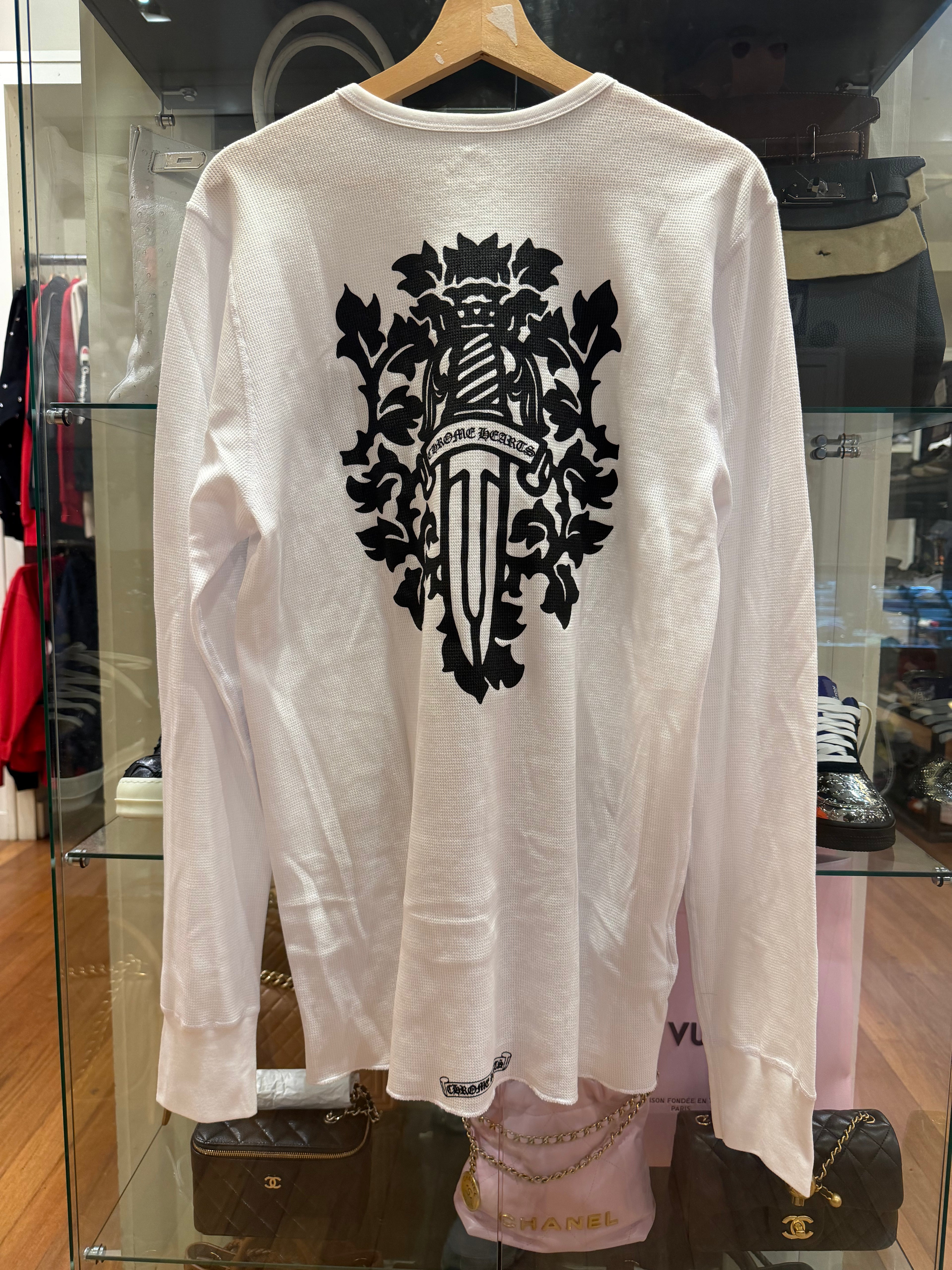 Chrome Hearts Vine Dagger Waffle Thermal LS Shirt