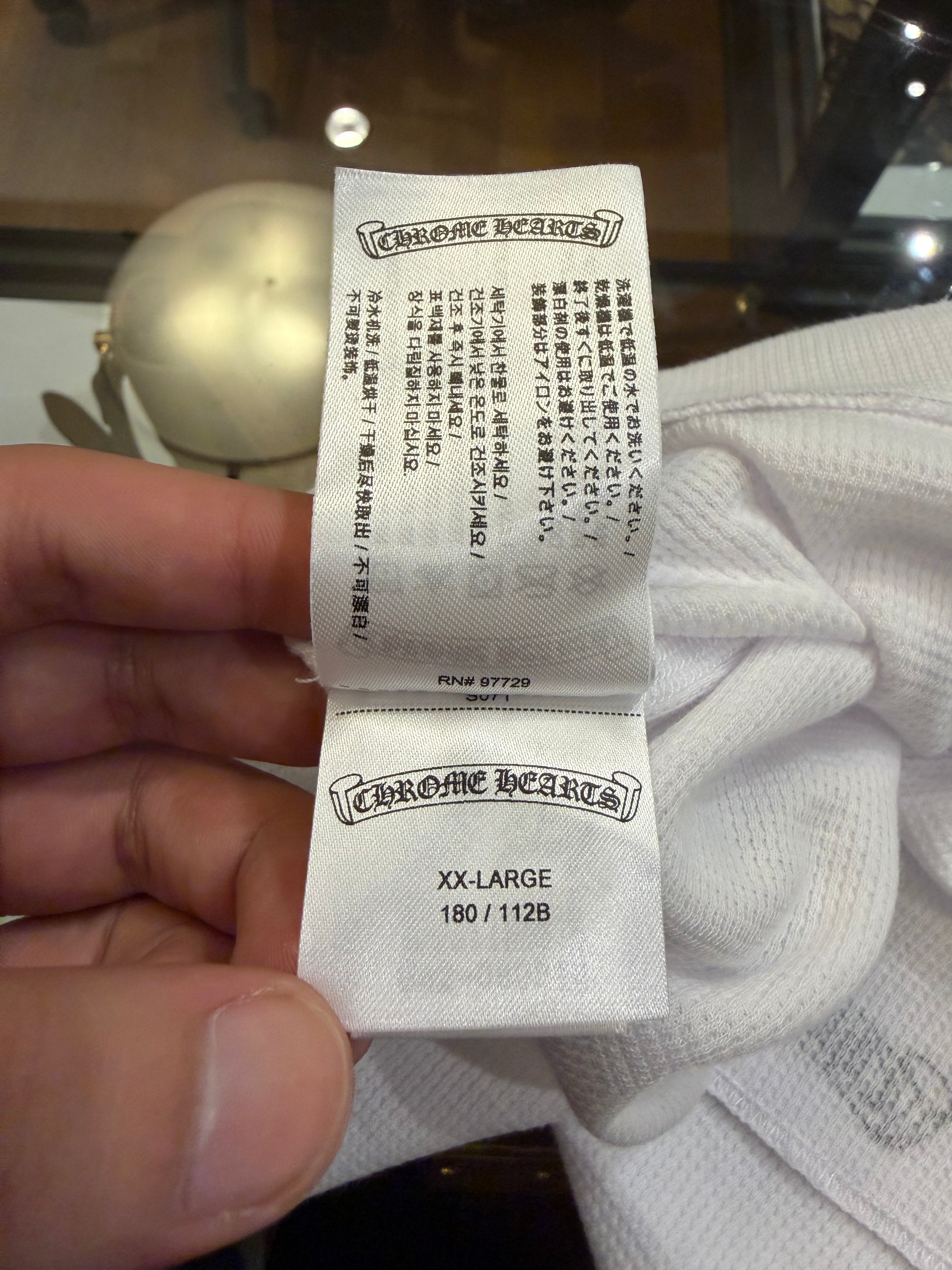 Chrome Hearts Vine Dagger Waffle Thermal LS Shirt