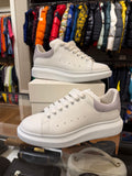 Alexander McQueen Oversized Sneaker - Grey Suede Croc Heel