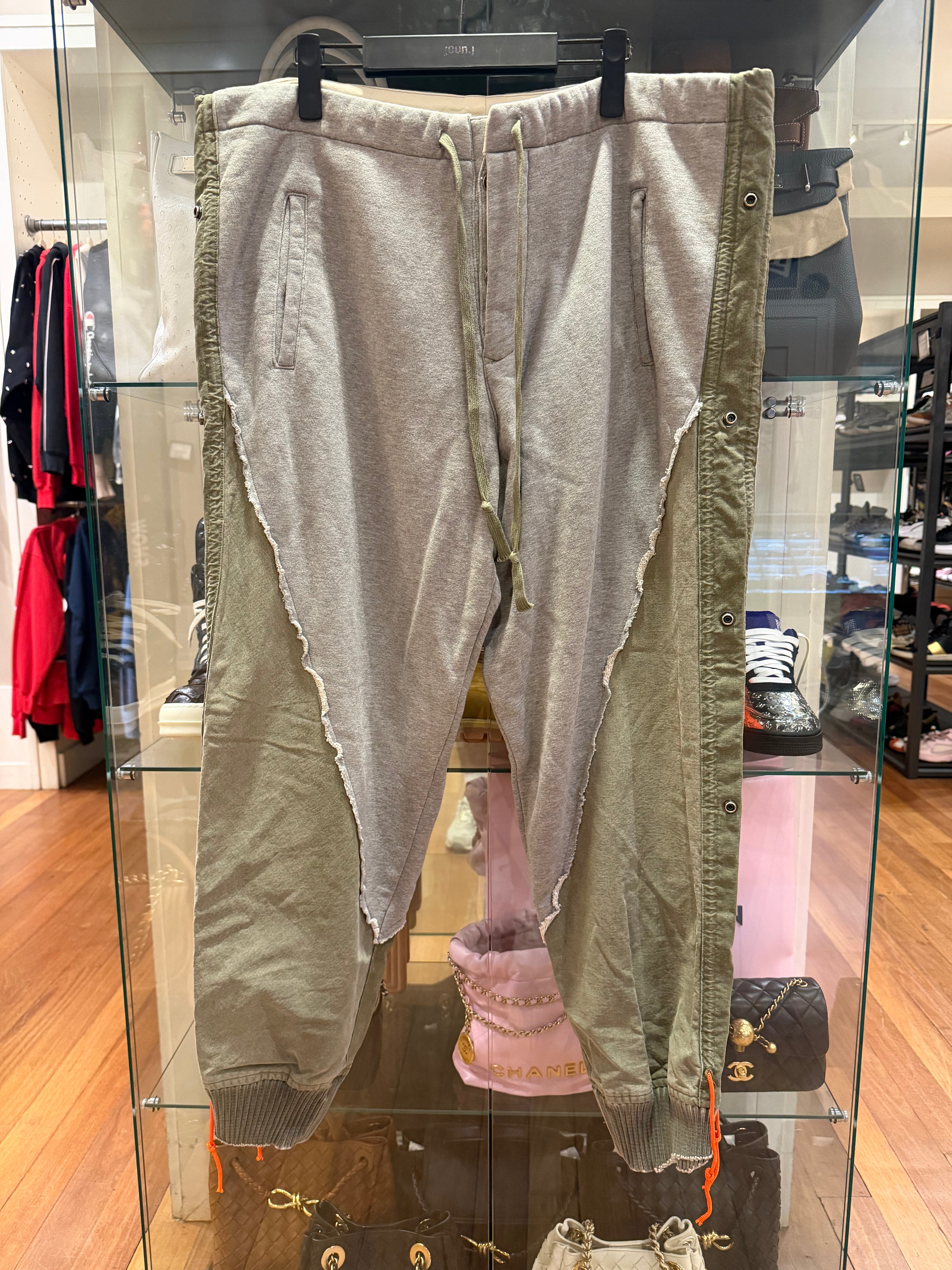 Greg Lauren Fleeci Tent 50/50 Stacked Lounge Pant