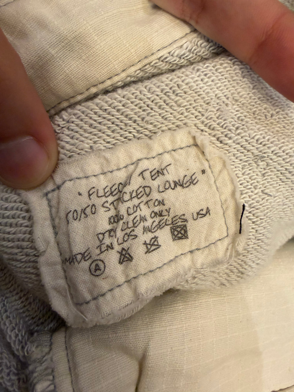Greg Lauren Fleeci Tent 50/50 Stacked Lounge Pant