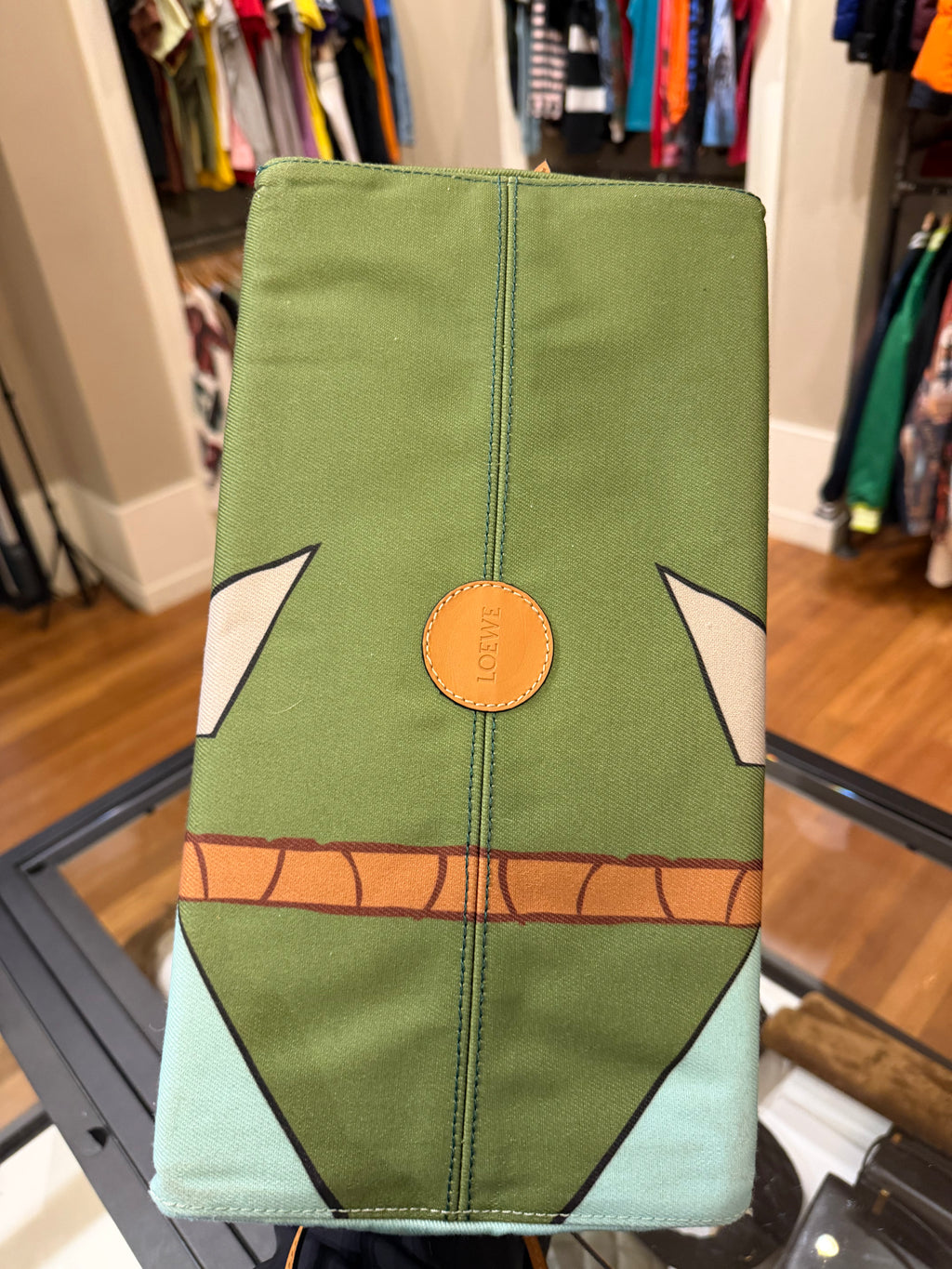 Loewe x Ken Price Easter Island Bamboo Canvas Tote Bag