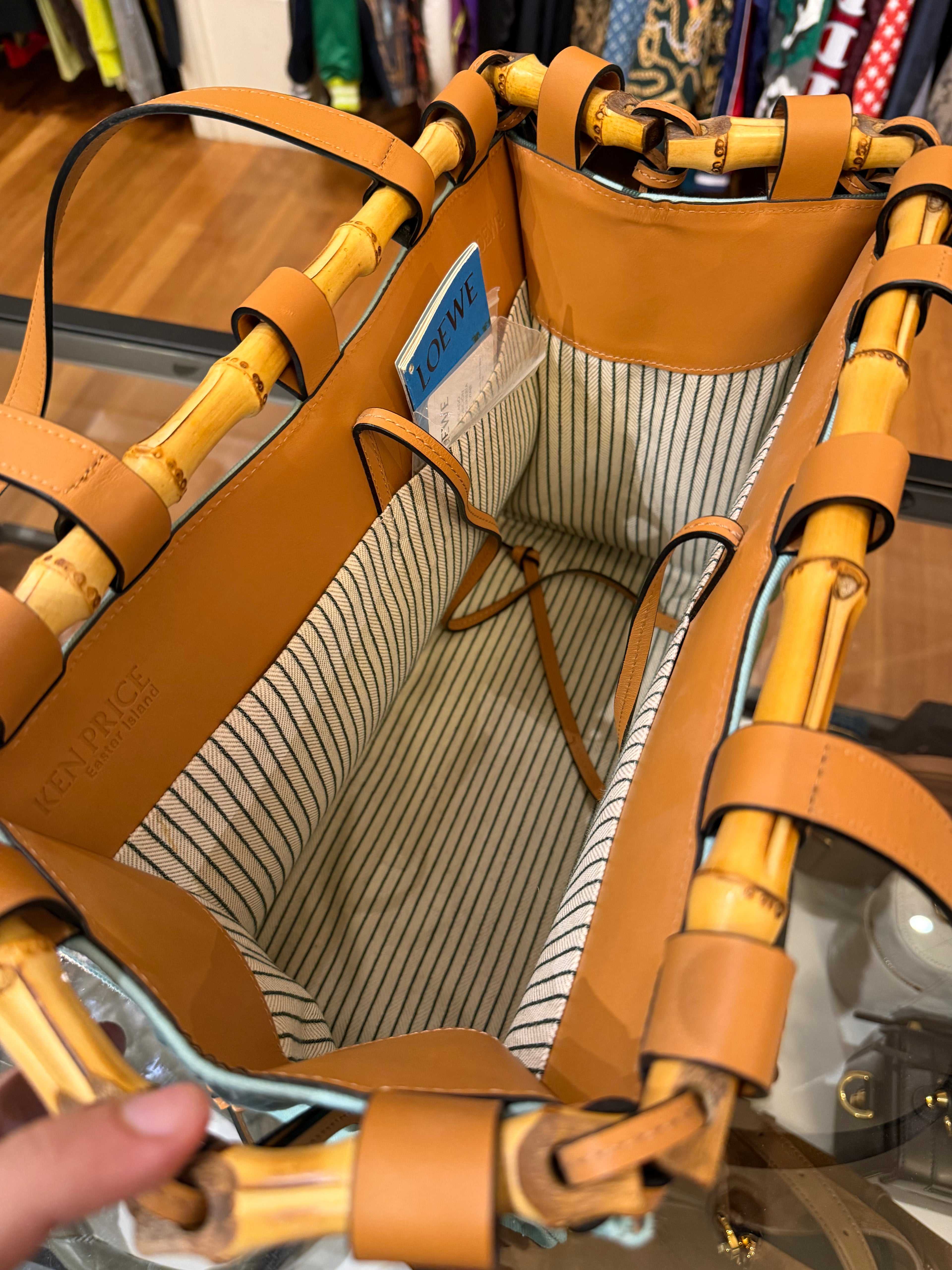 Loewe x Ken Price Easter Island Bamboo Canvas Tote Bag