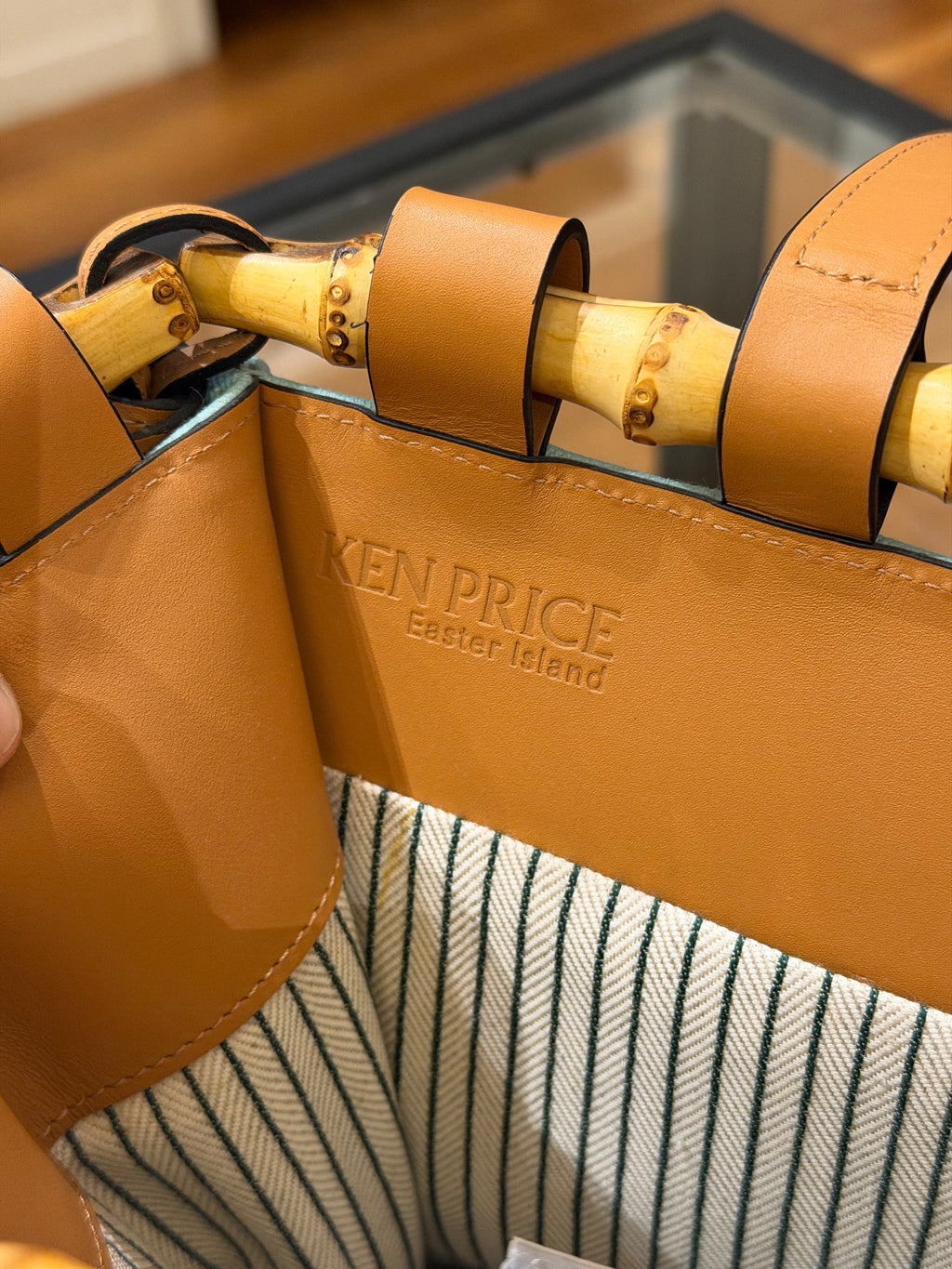 Loewe x Ken Price Easter Island Bamboo Canvas Tote Bag