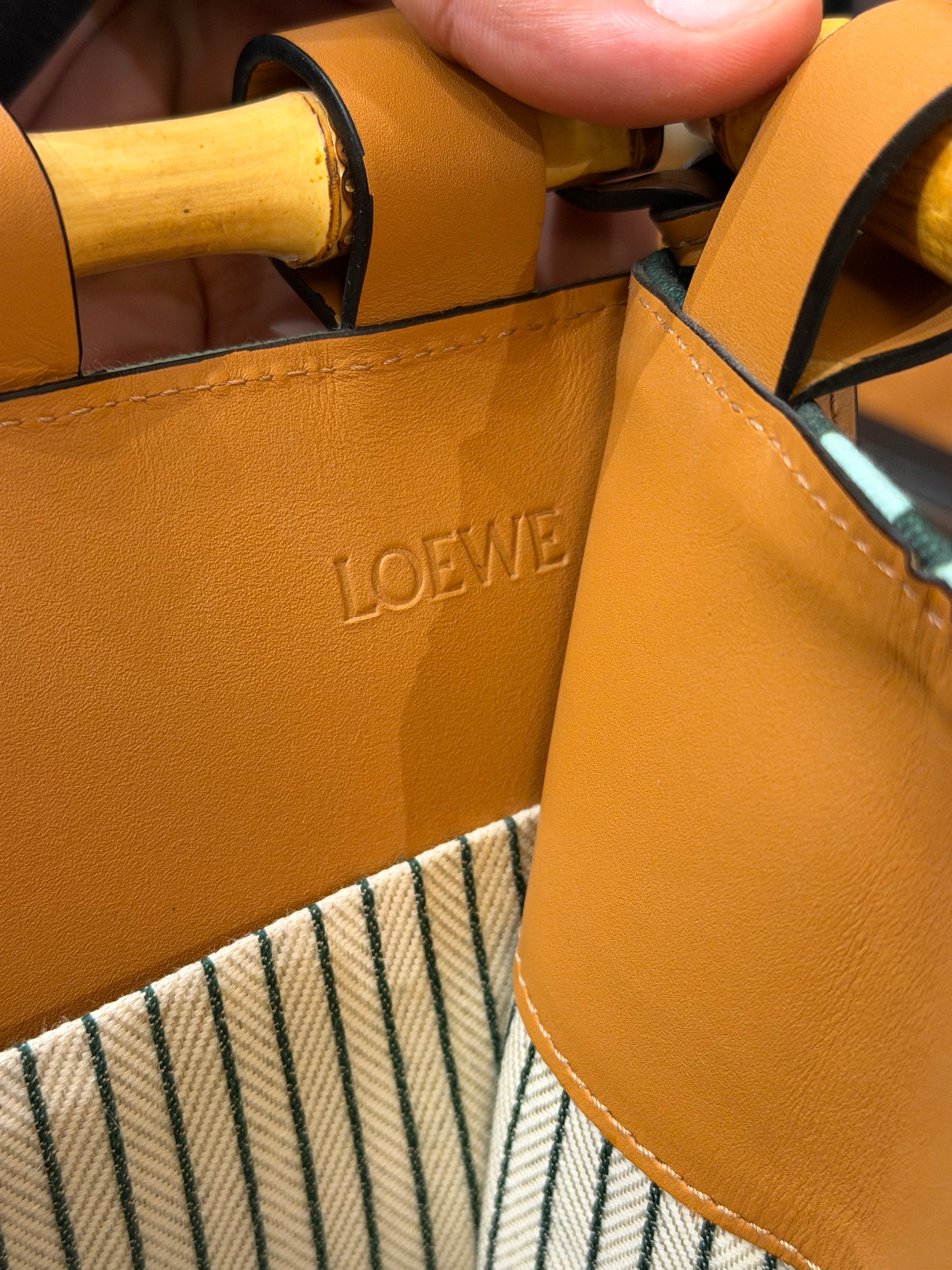 Loewe x Ken Price Easter Island Bamboo Canvas Tote Bag