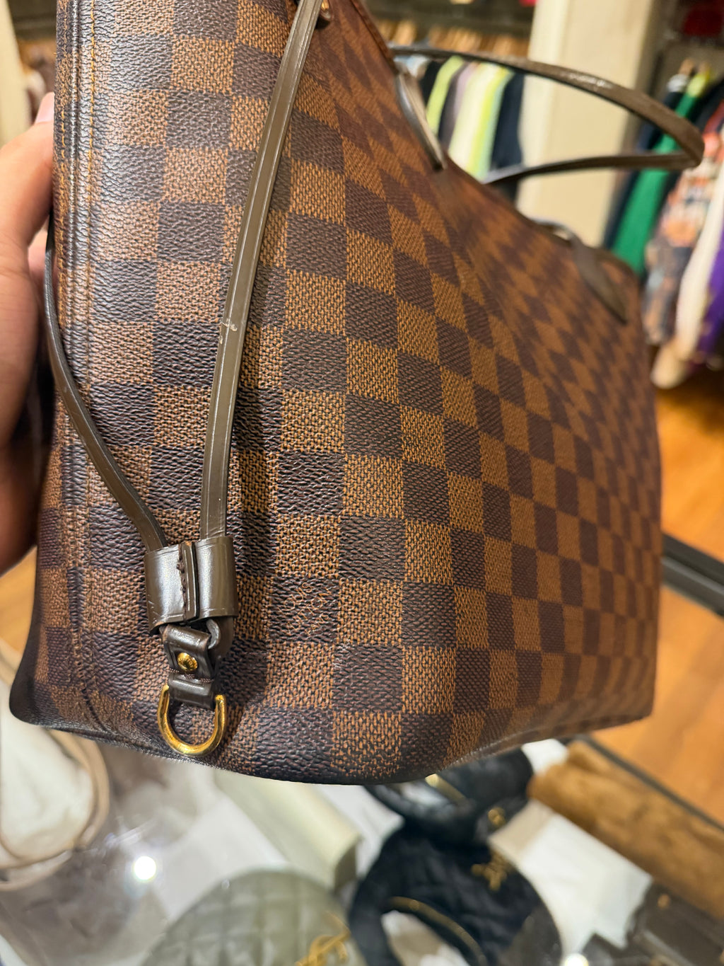 Louis Vuitton Damier Neverfull Tote Bag