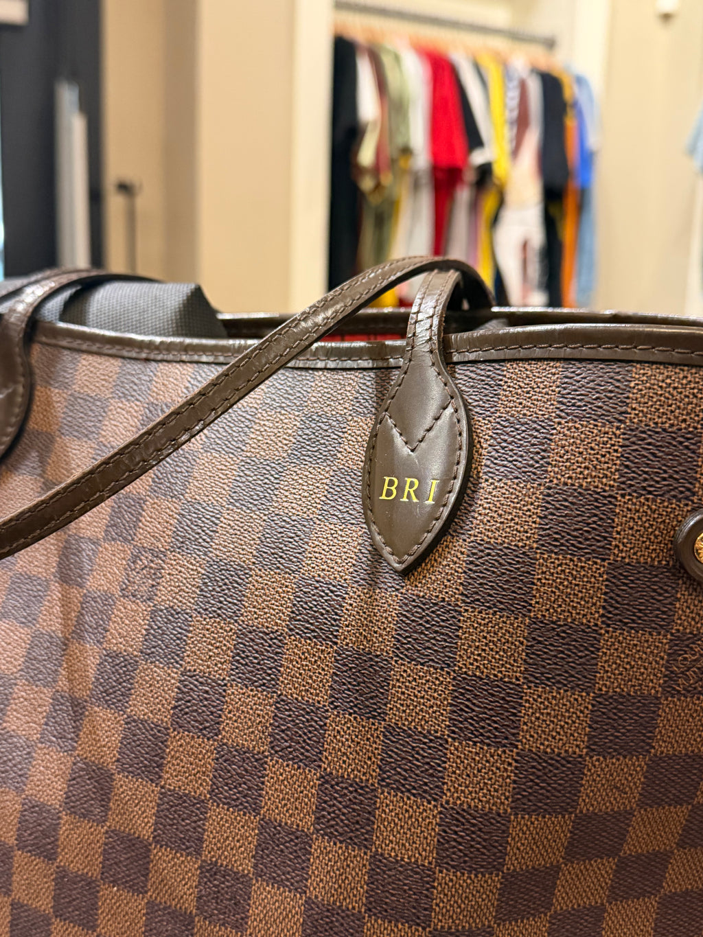 Louis Vuitton Damier Neverfull Tote Bag