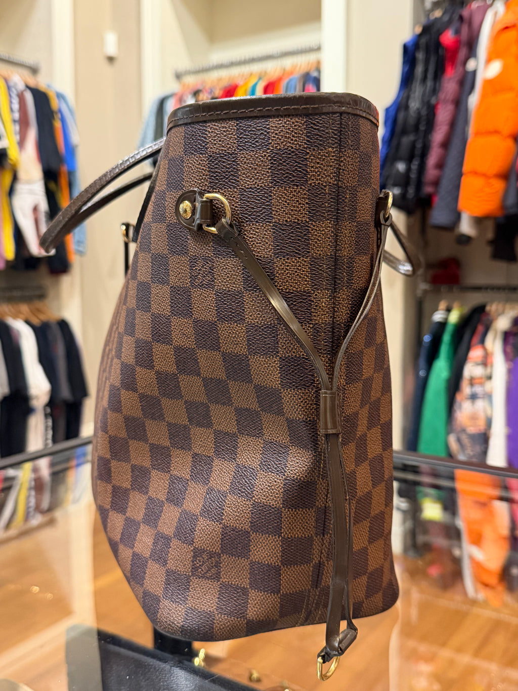 Louis Vuitton Damier Neverfull Tote Bag