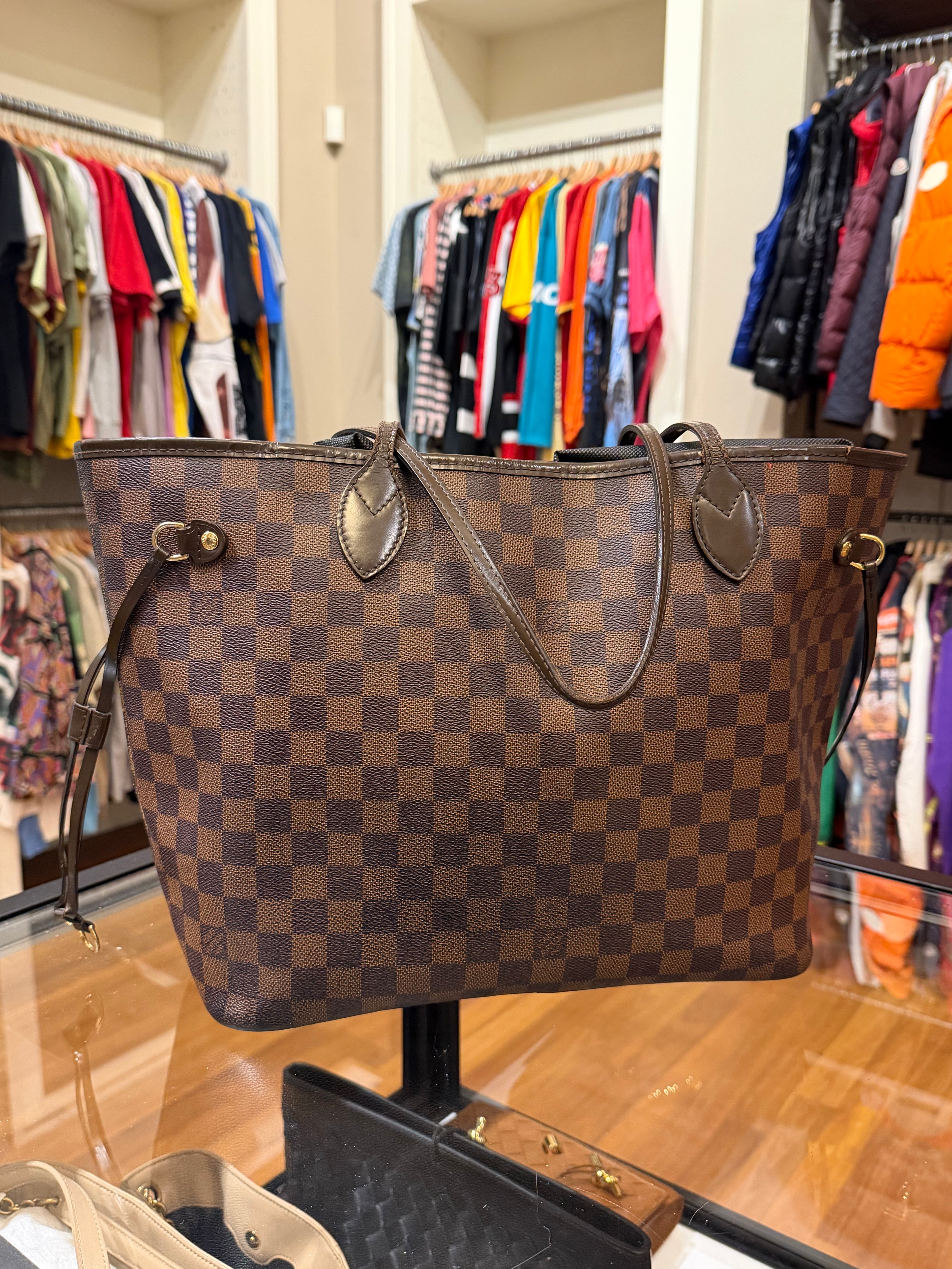 Louis Vuitton Damier Neverfull Tote Bag