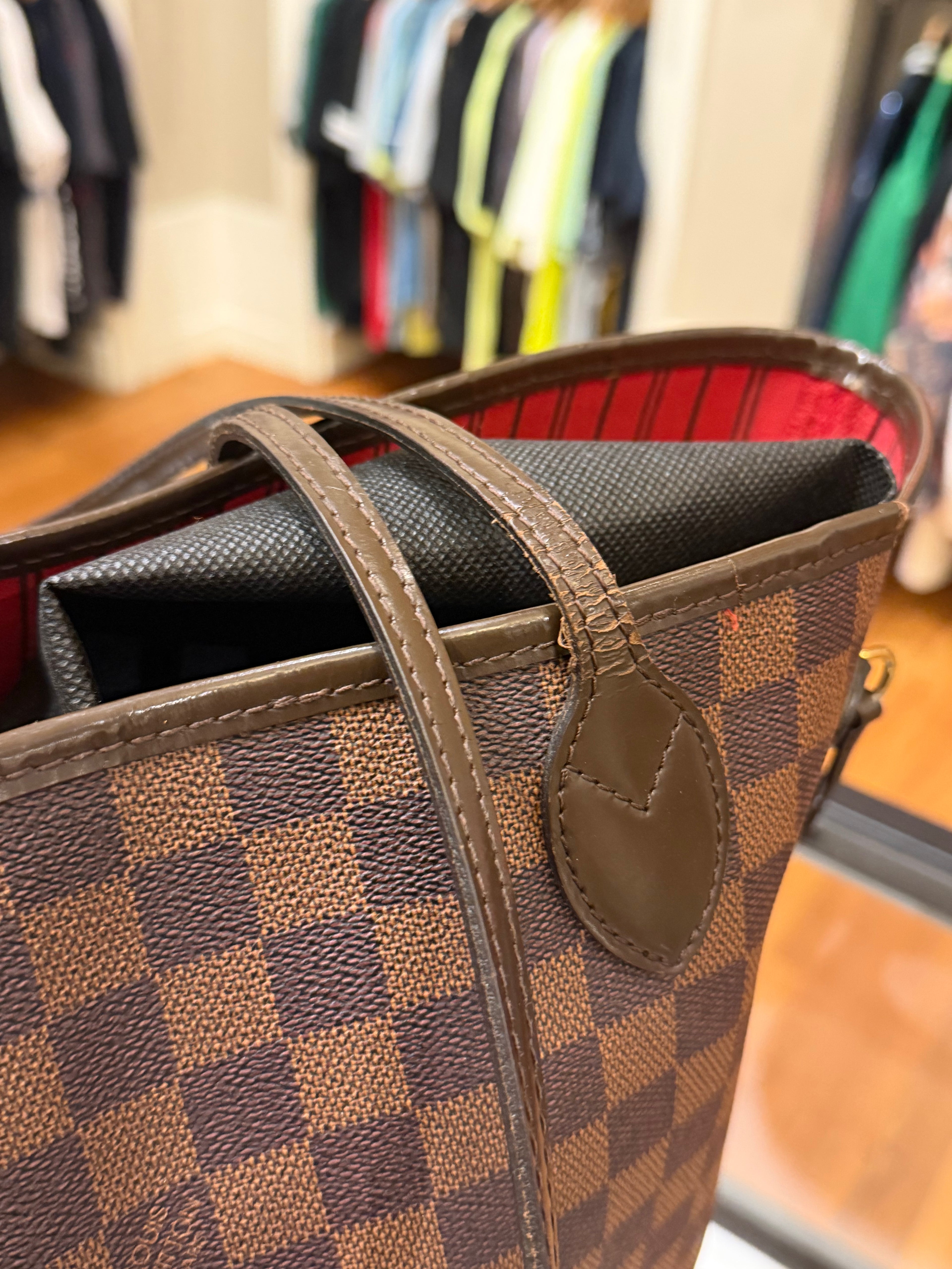 Louis Vuitton Damier Neverfull Tote Bag