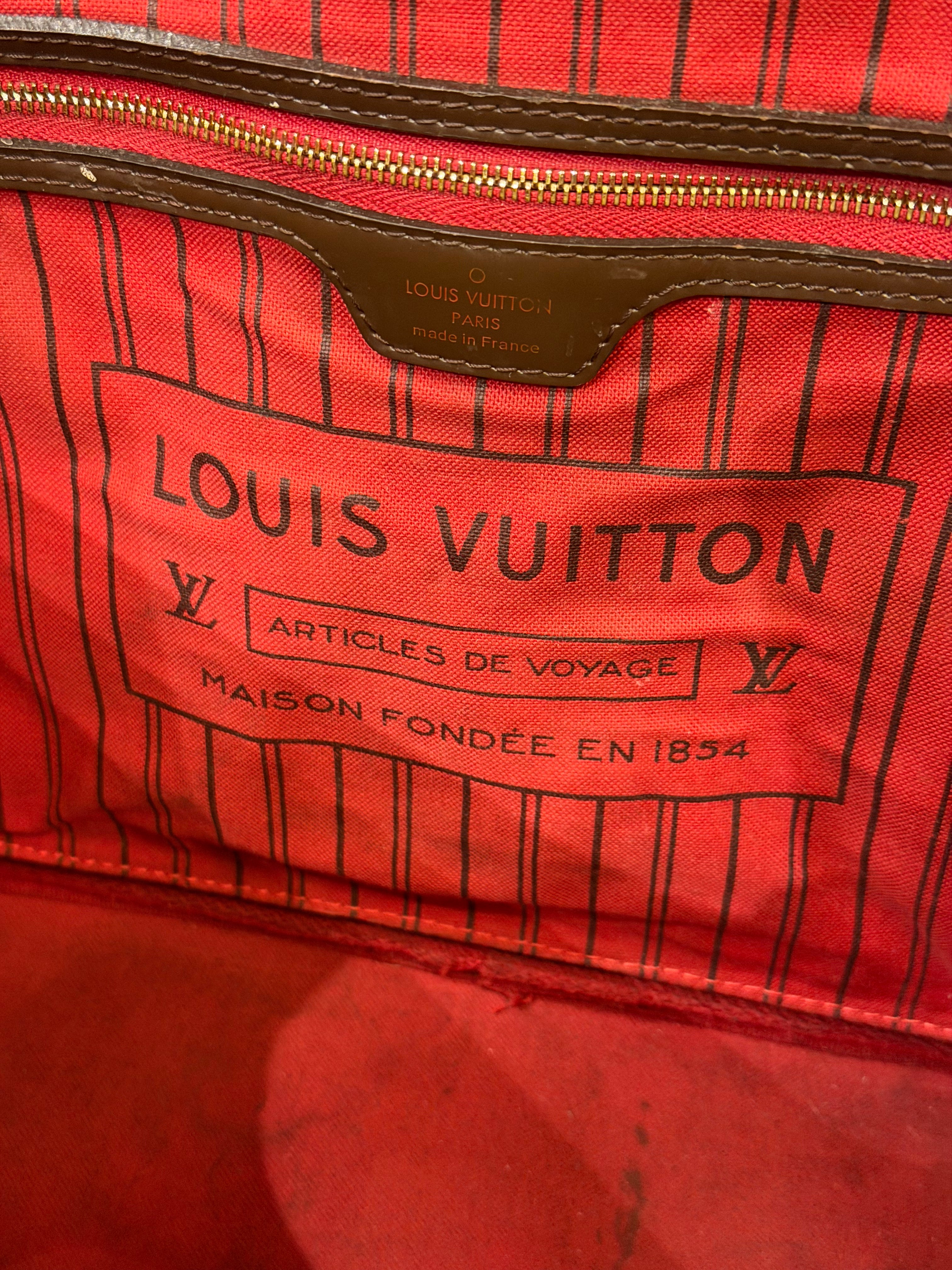 Louis Vuitton Damier Neverfull Tote Bag