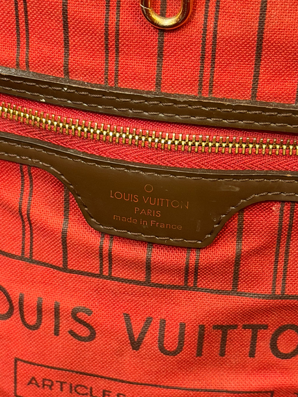 Louis Vuitton Damier Neverfull Tote Bag