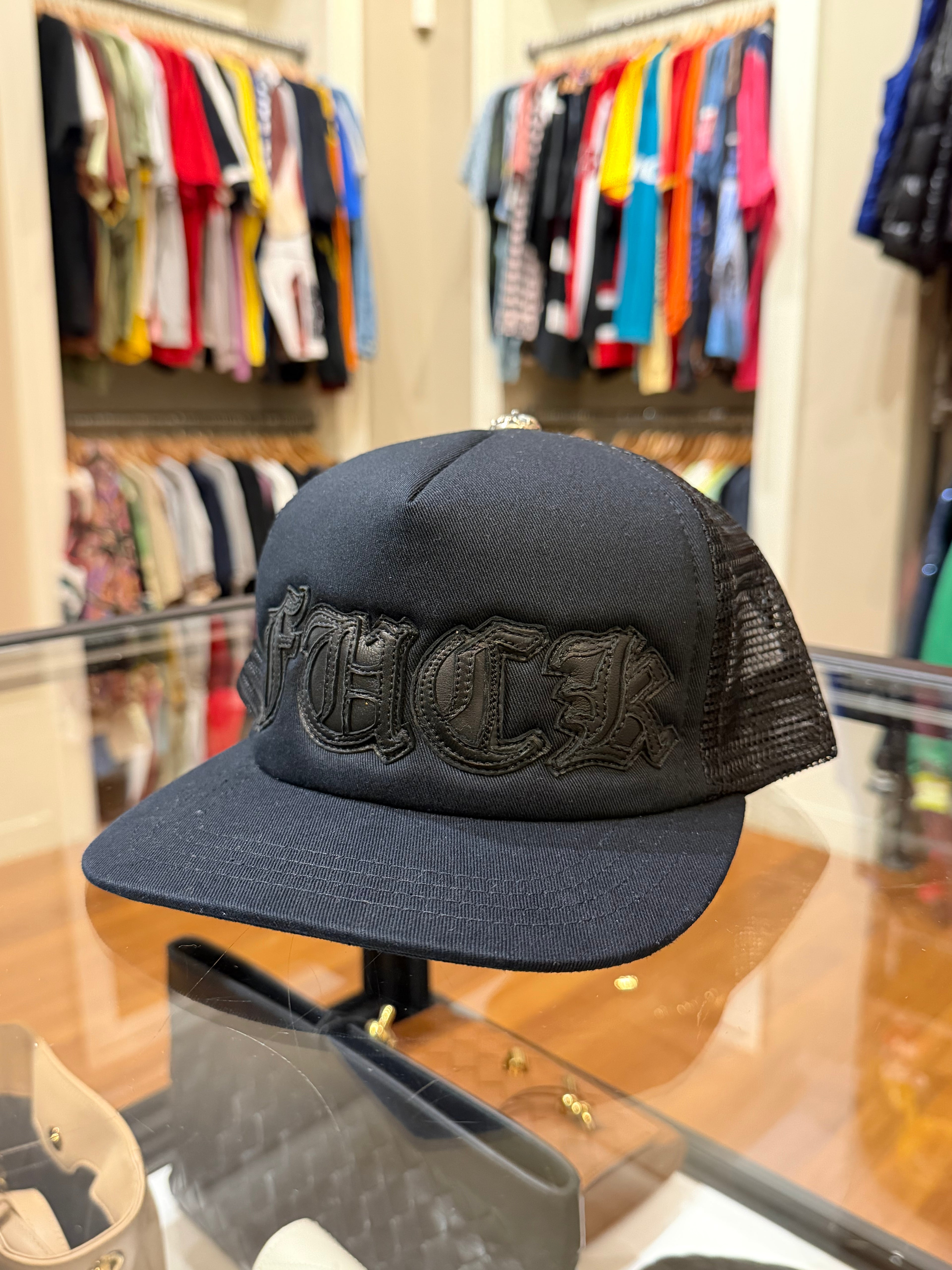 Chrome Hearts Fuck Leather Patch Trucker Hat