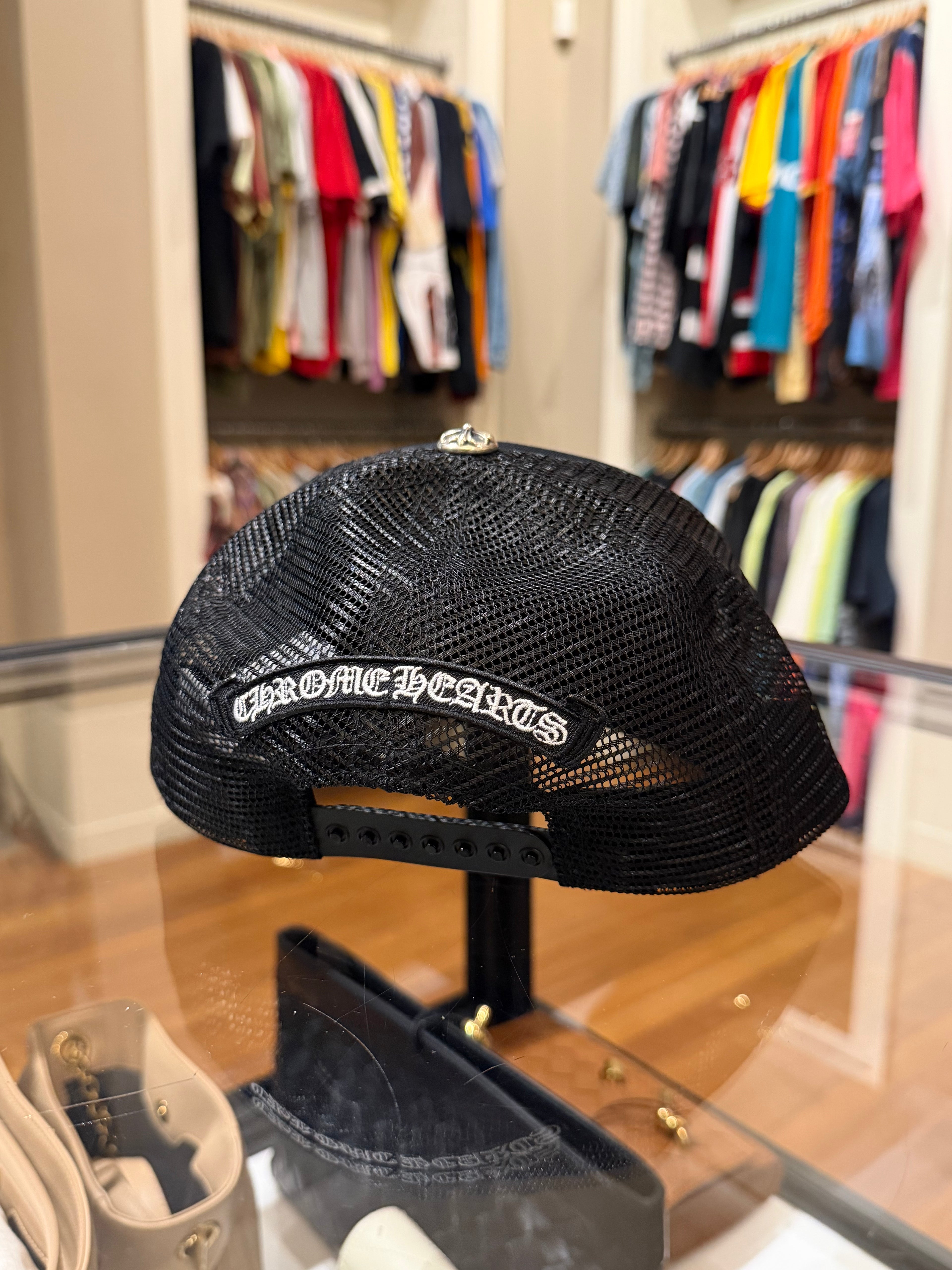 Chrome Hearts Fuck Leather Patch Trucker Hat