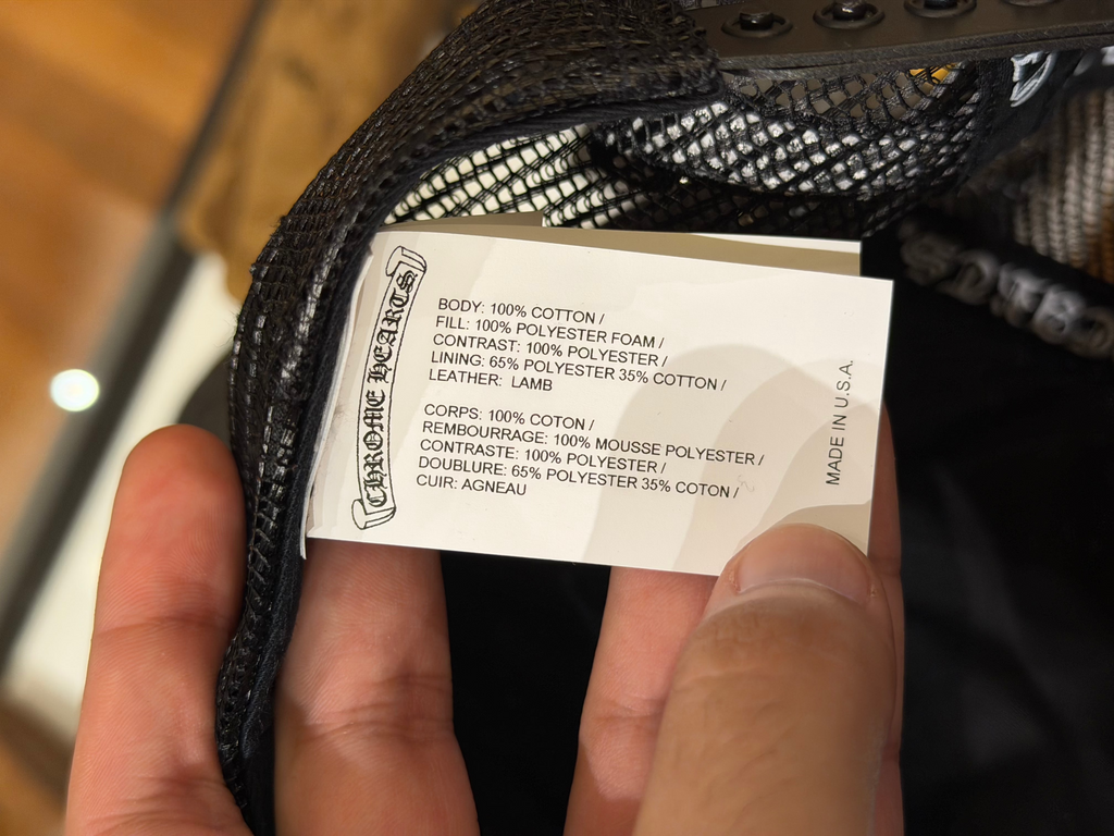 Chrome Hearts Fuck Leather Patch Trucker Hat