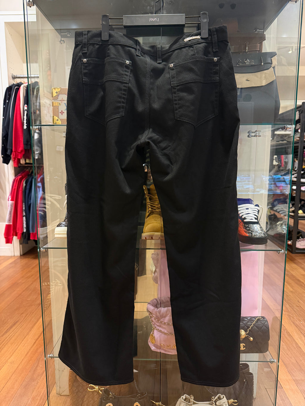 Chrome Hearts Dexter Straight Leg Black Twill Pants