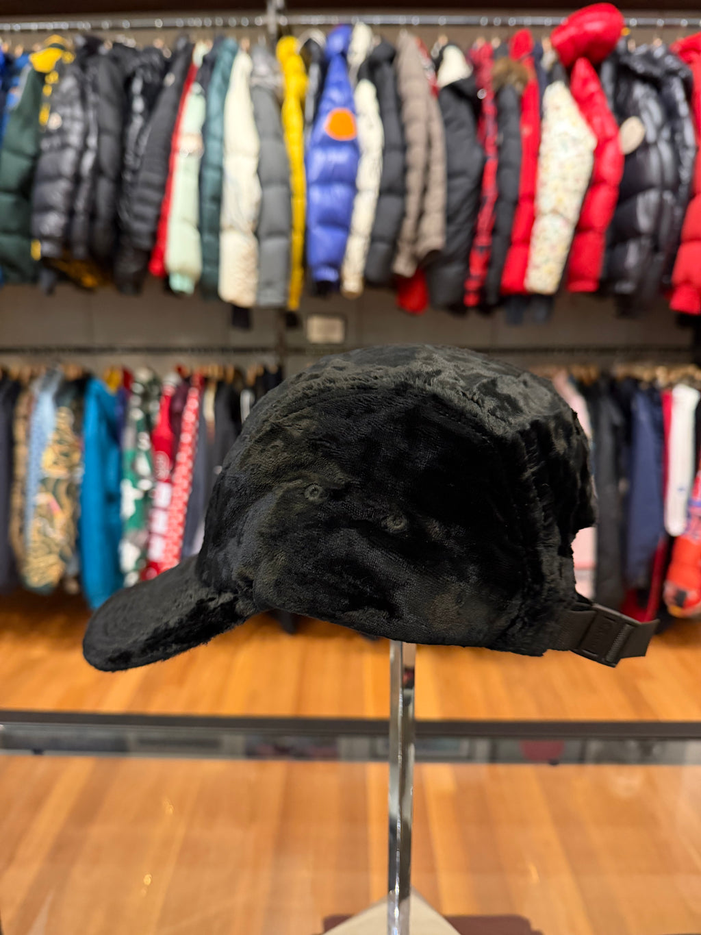 Supreme SS22 Crushed Velvet Camp Cap
