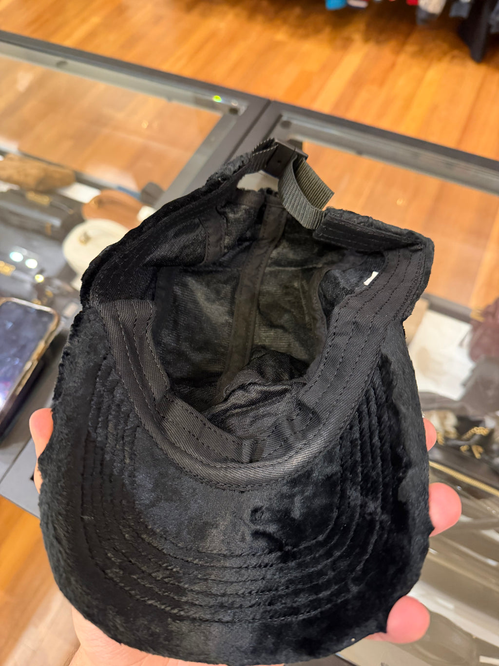 Supreme SS22 Crushed Velvet Camp Cap