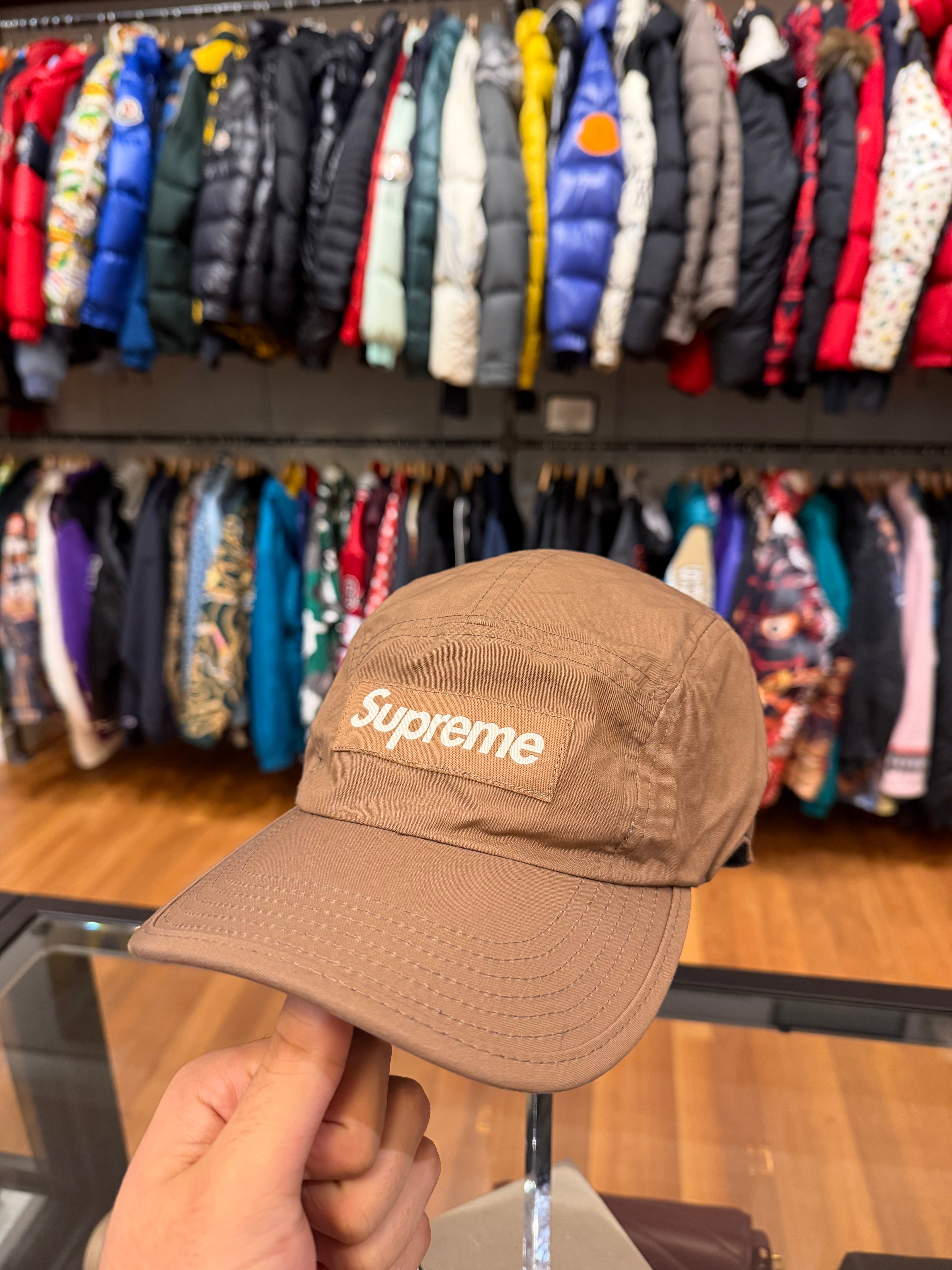 Supreme FW21 Shockcord Camp Cap - Tan