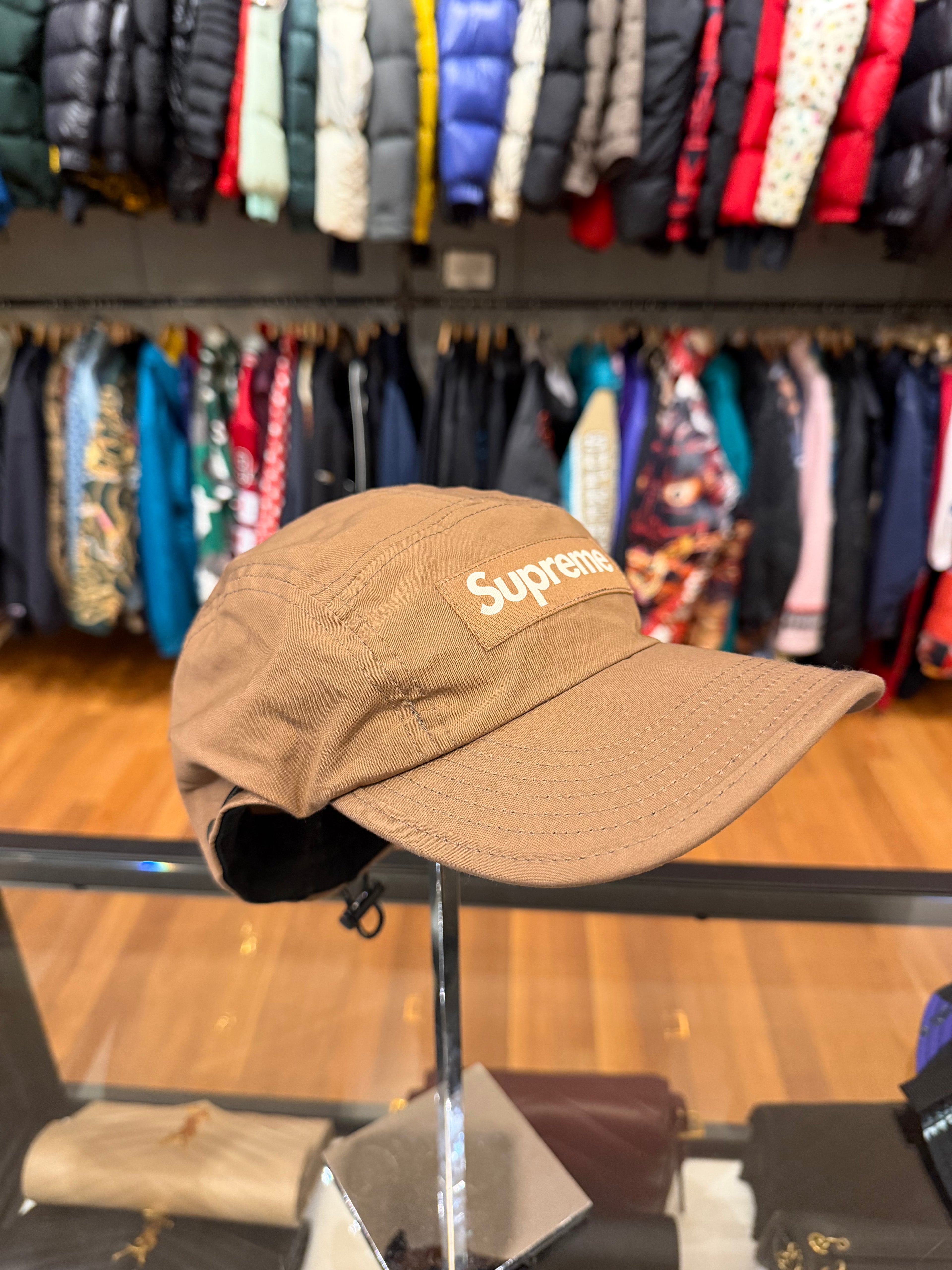 Supreme FW21 Shockcord Camp Cap - Tan
