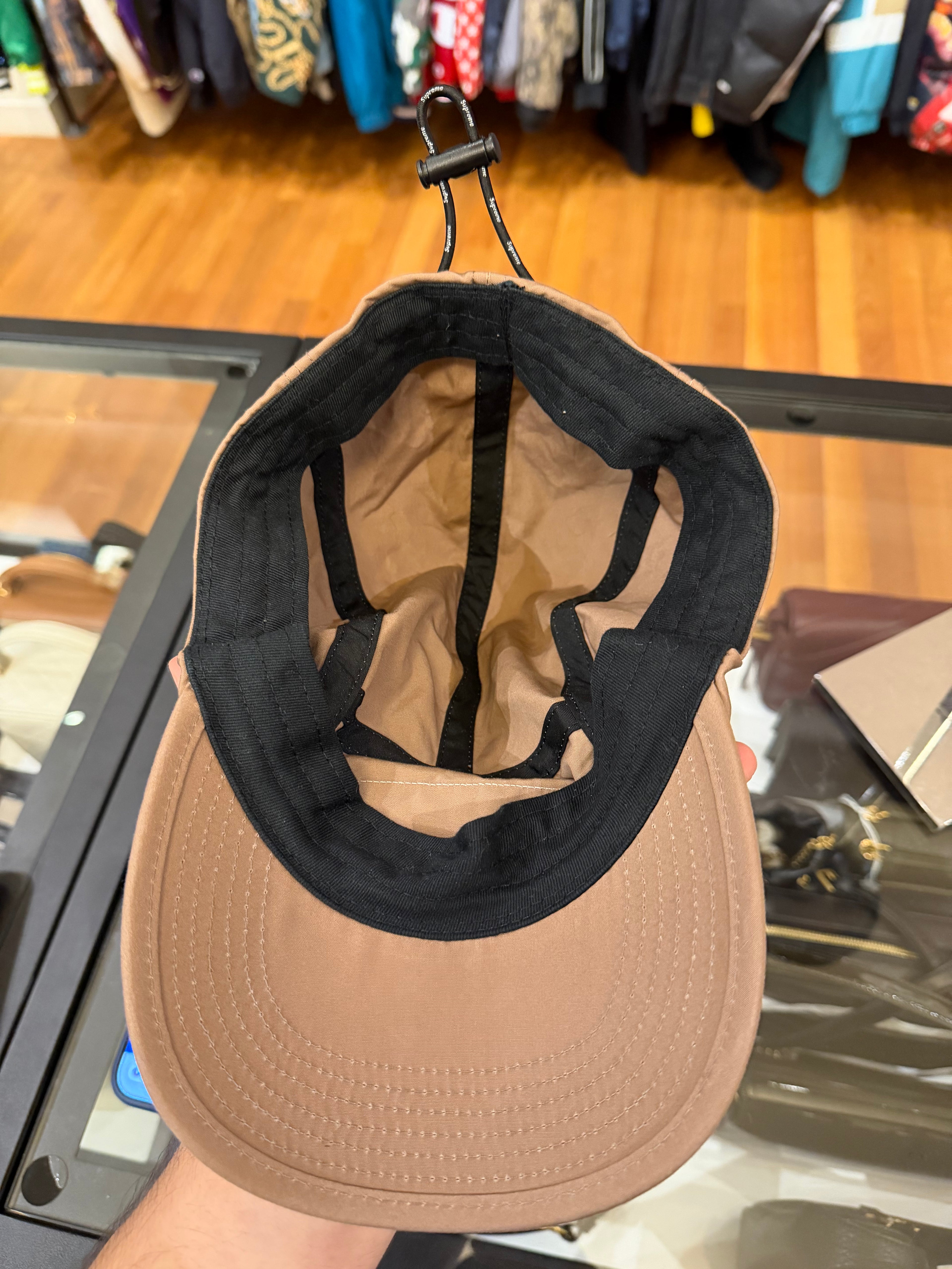 Supreme FW21 Shockcord Camp Cap - Tan