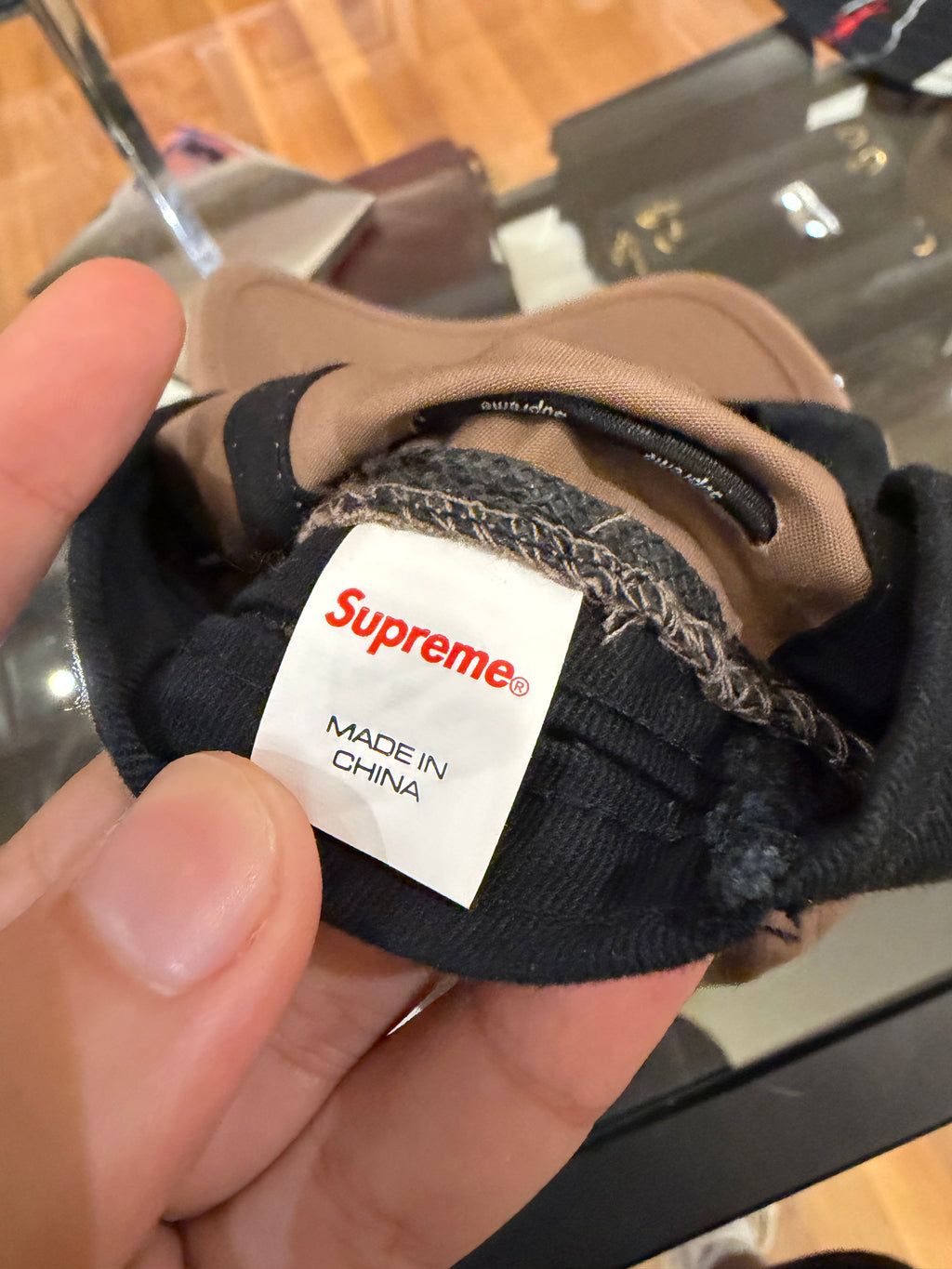 Supreme FW21 Shockcord Camp Cap - Tan